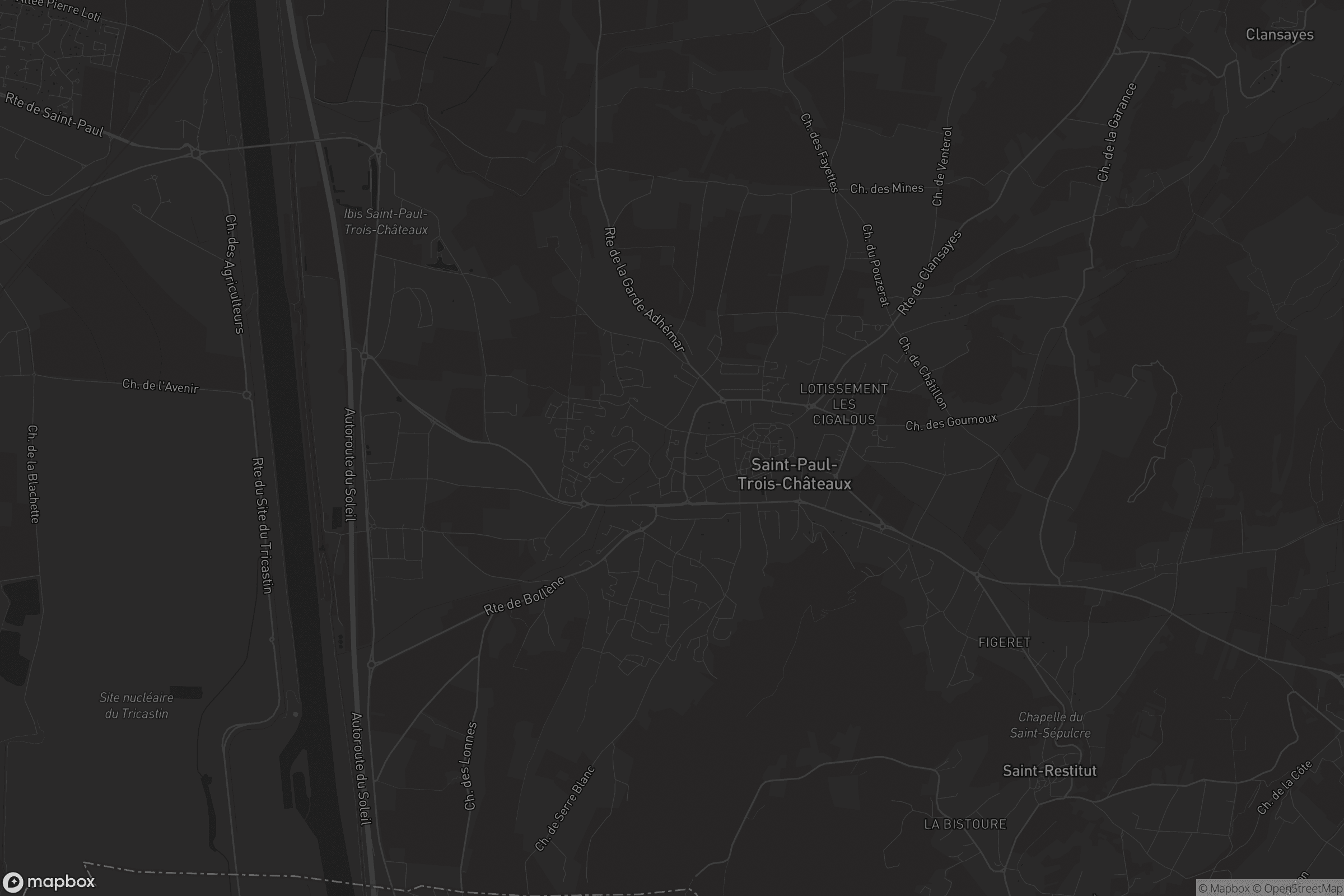 Carte de Saint-Paul-Trois-Châteaux