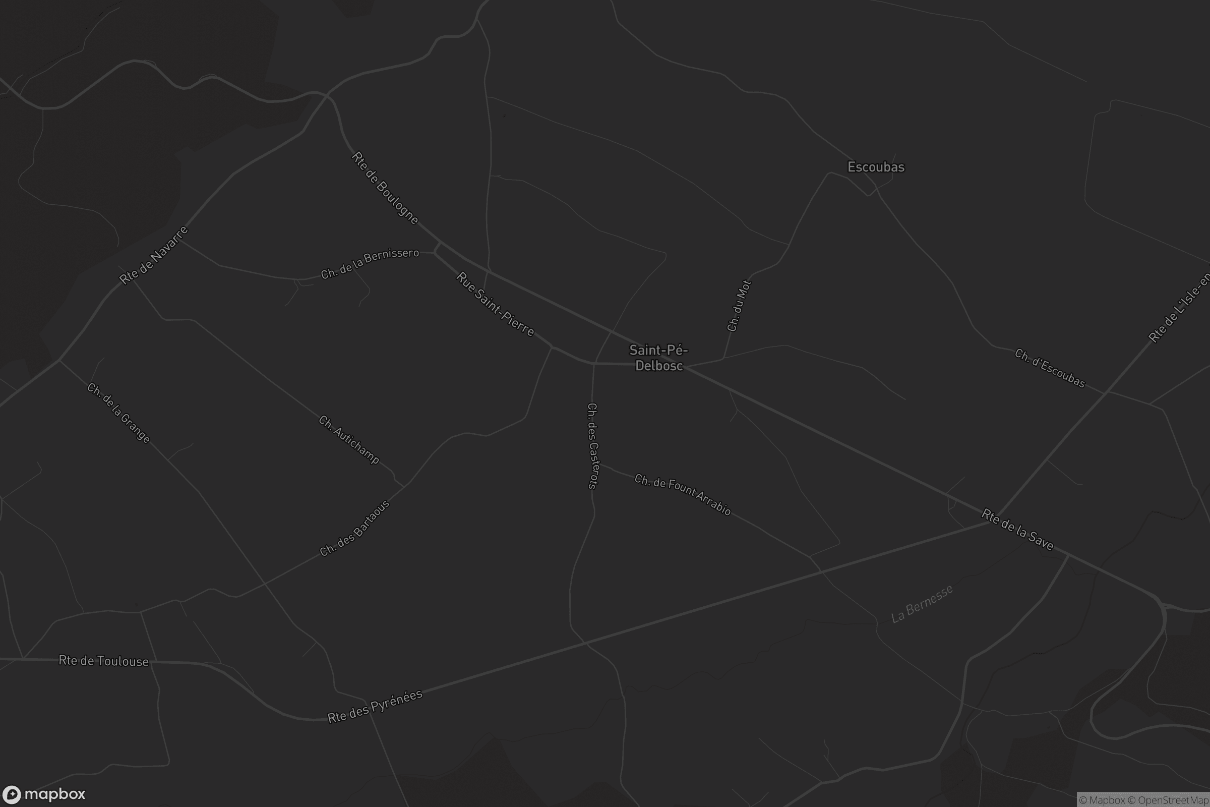 Carte de Saint-Pé-Delbosc