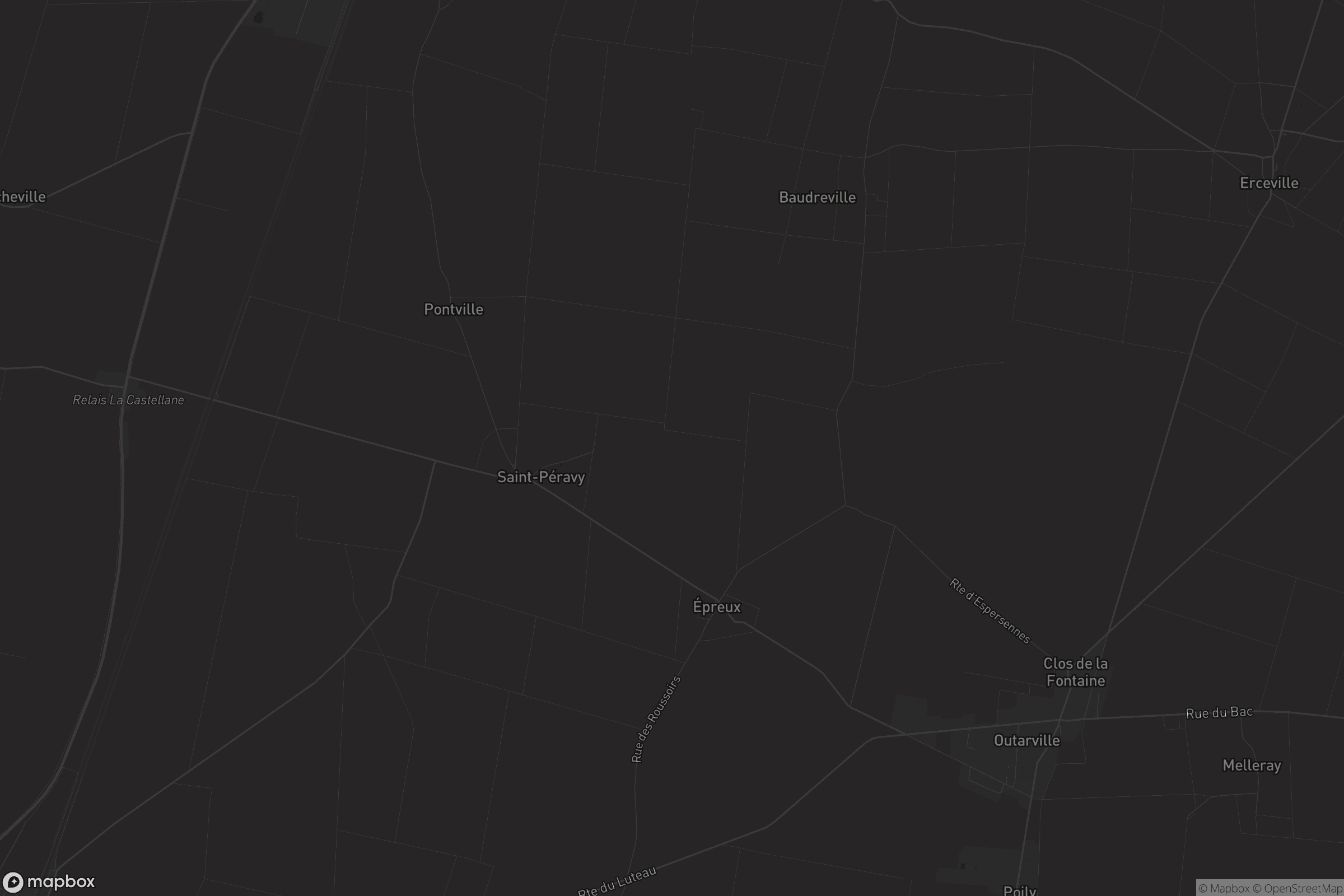 Carte de Saint-Péravy-Épreux