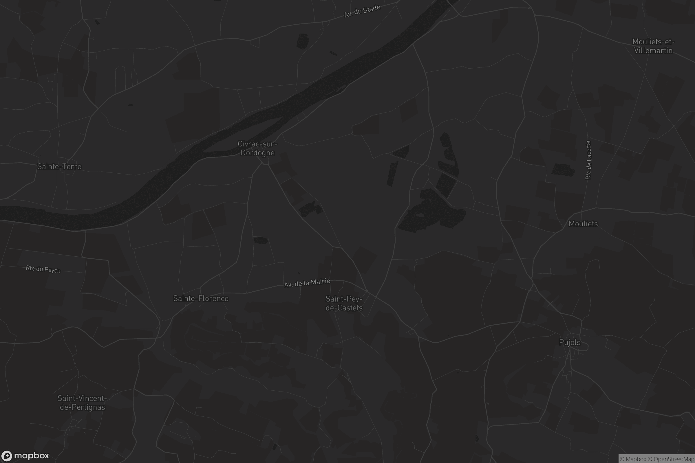 Carte de Saint-Pey-de-Castets