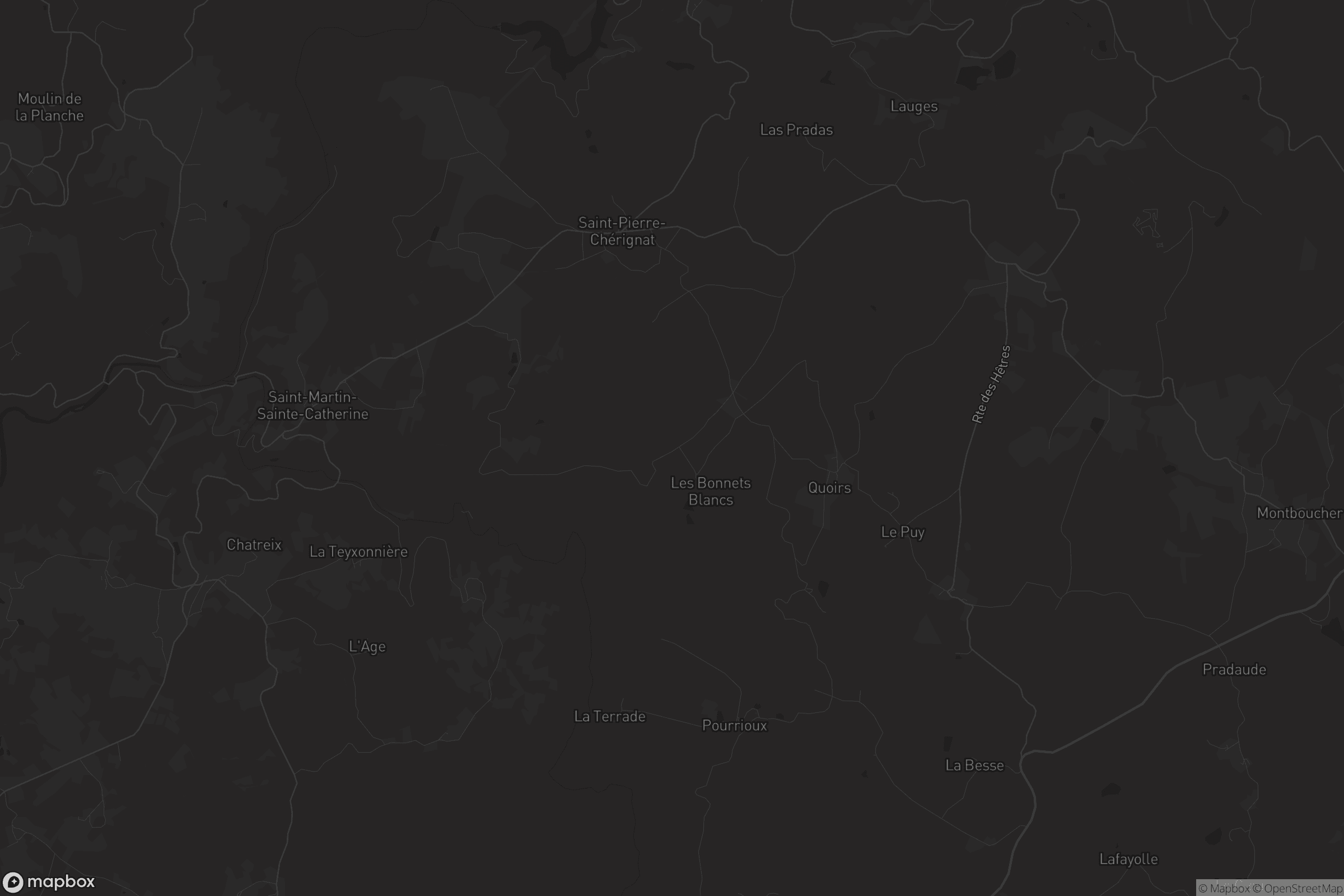 Carte de Saint-Pierre-Chérignat