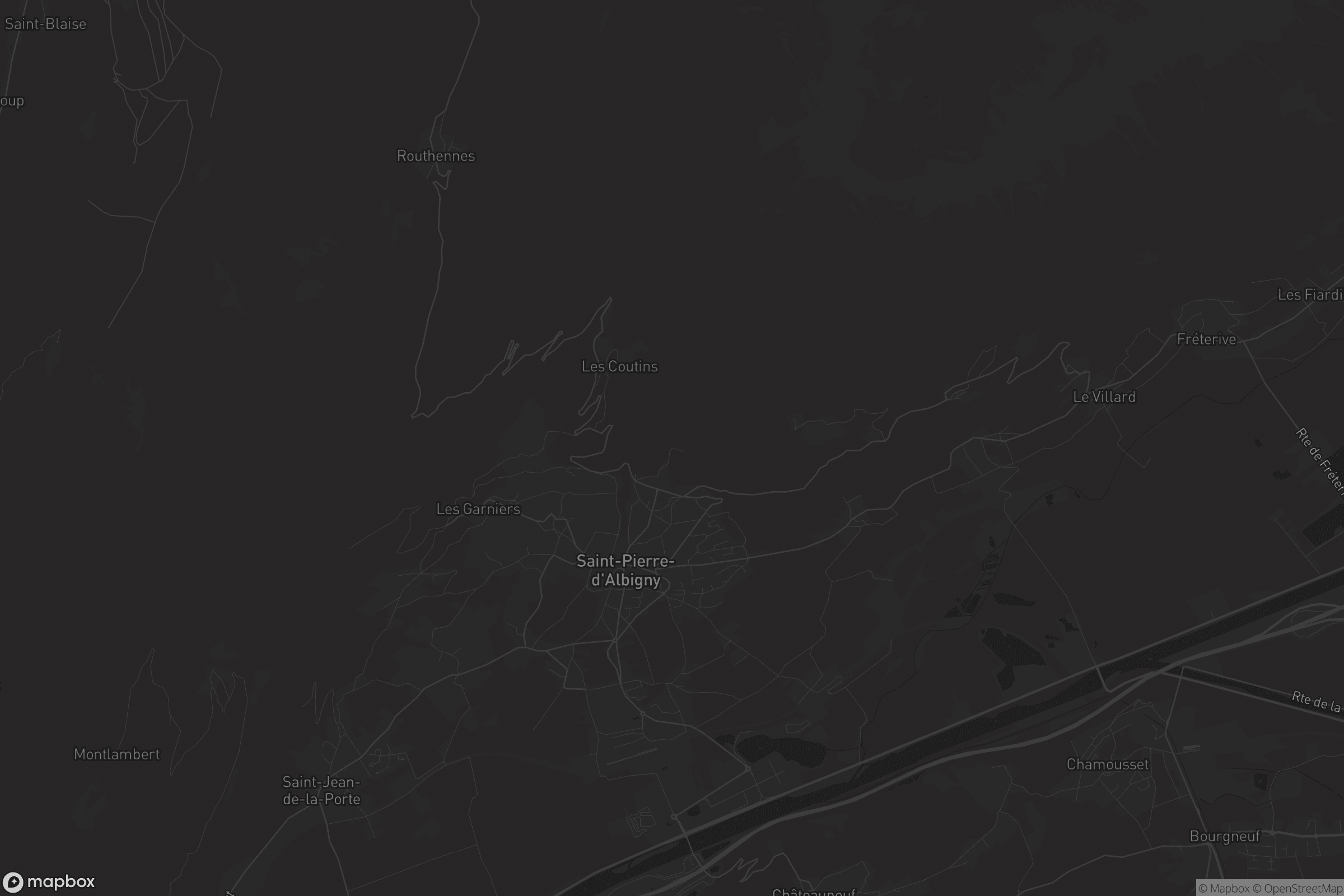 Carte de Saint-Pierre-d'Albigny