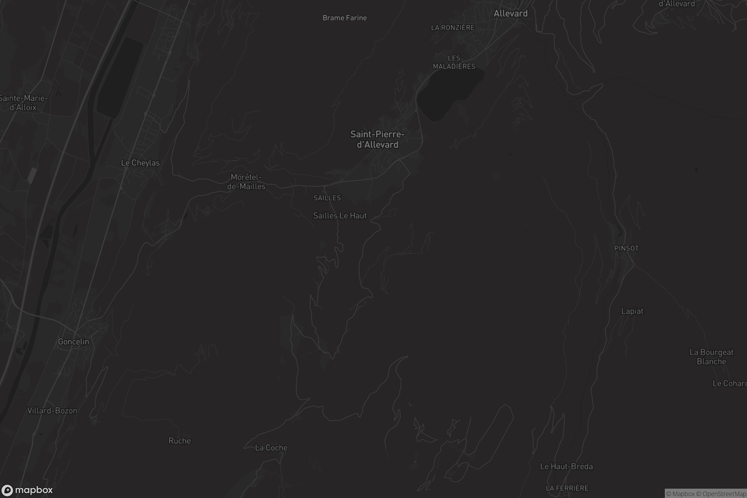 Carte de Saint-Pierre-d'Allevard