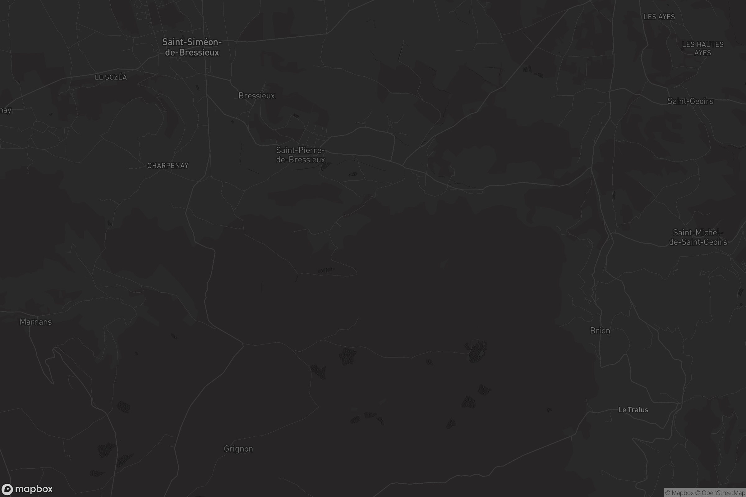 Carte de Saint-Pierre-de-Bressieux