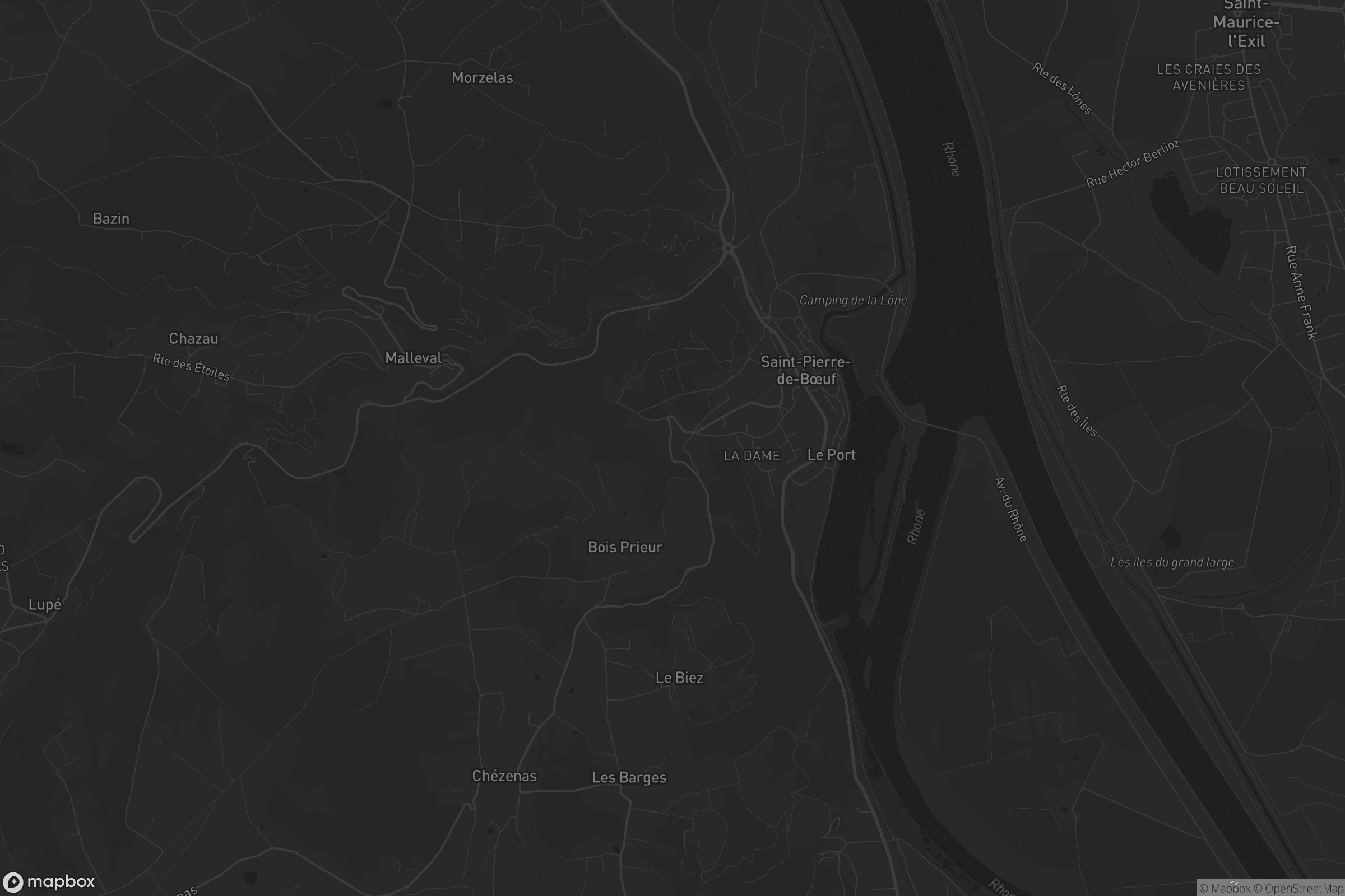 Carte de Saint-Pierre-de-Bœuf