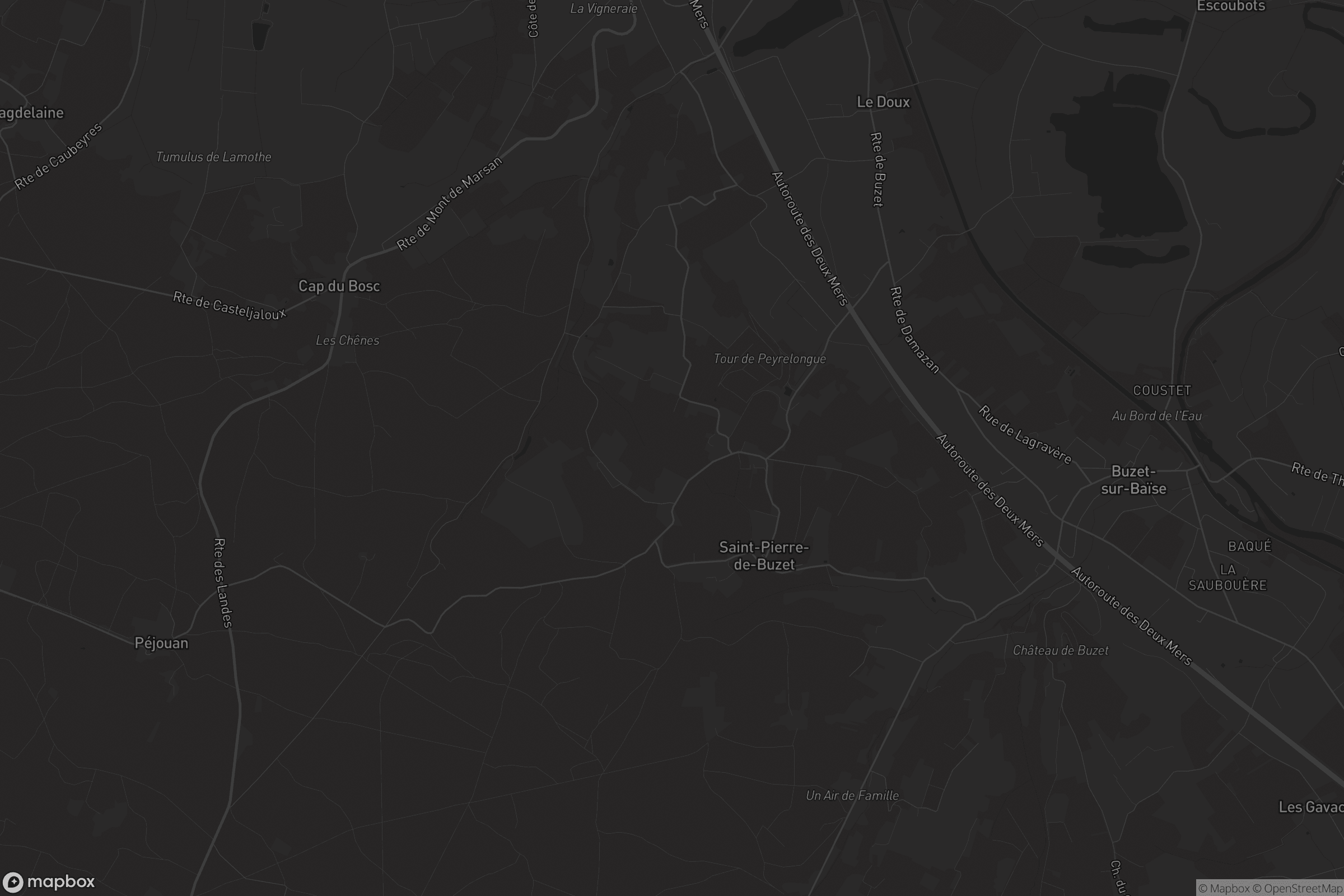 Carte de Saint-Pierre-de-Buzet