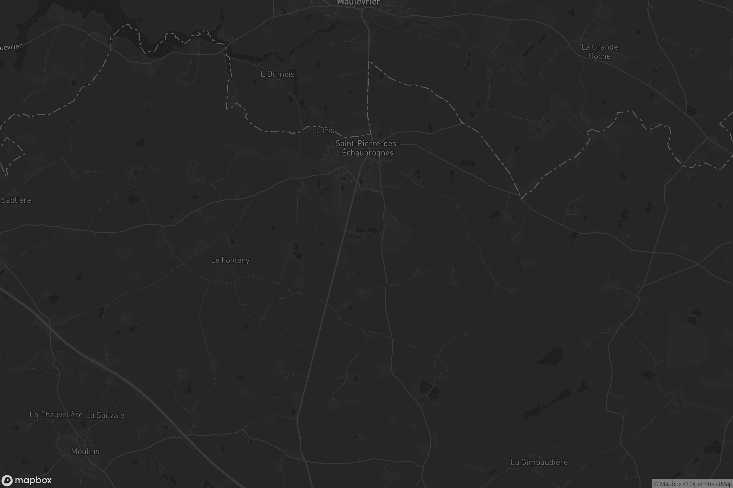 Carte de Saint-Pierre-des-Échaubrognes