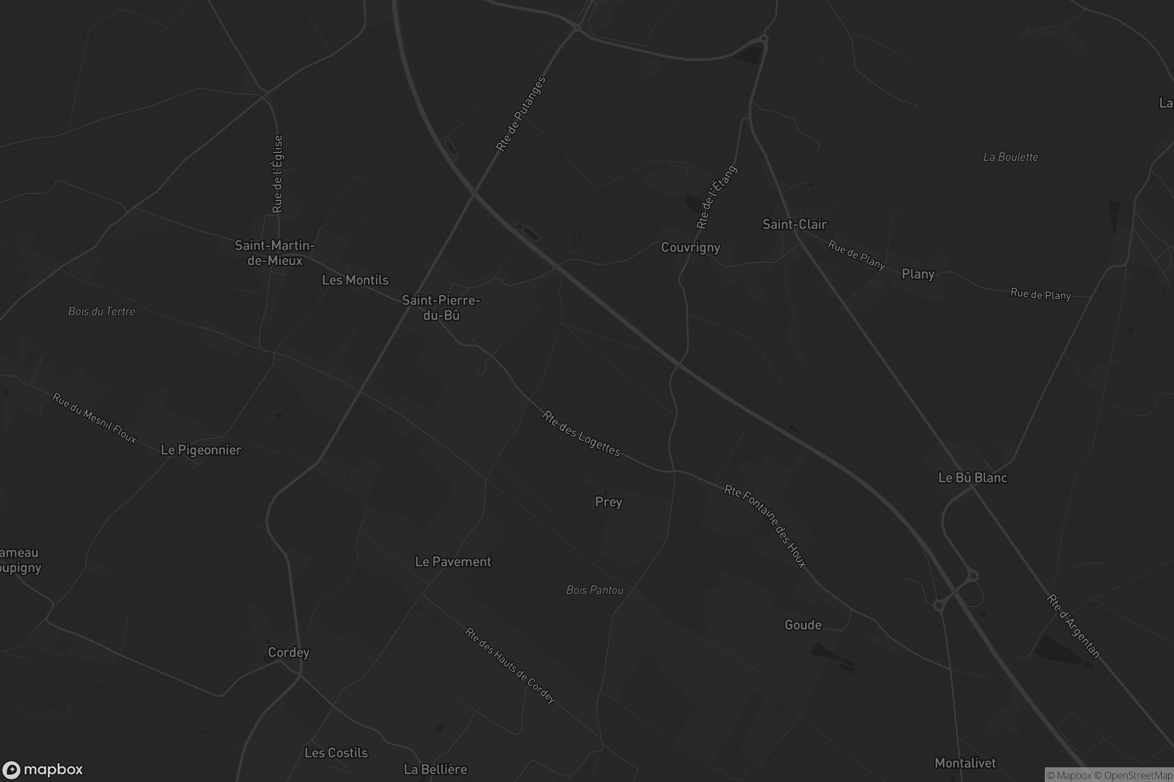 Carte de Saint-Pierre-du-Bû