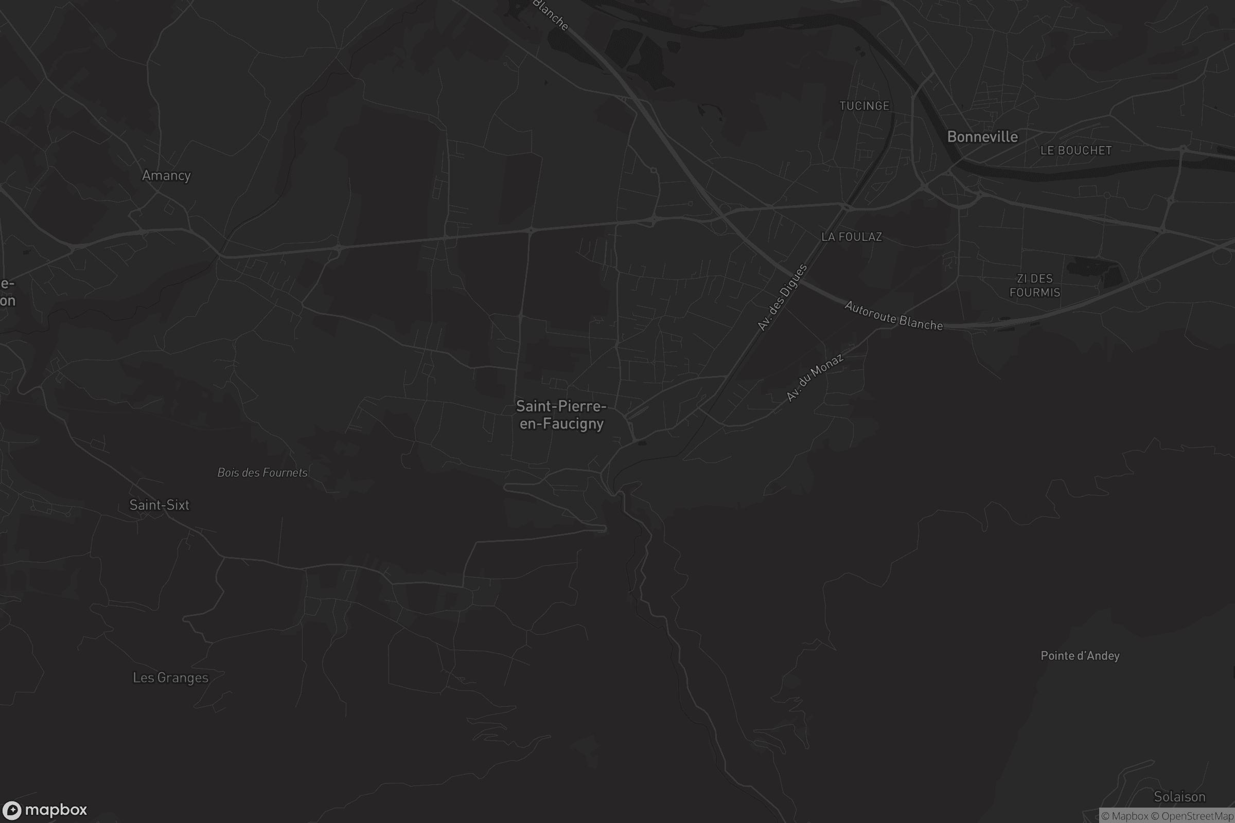 Carte de Saint-Pierre-en-Faucigny