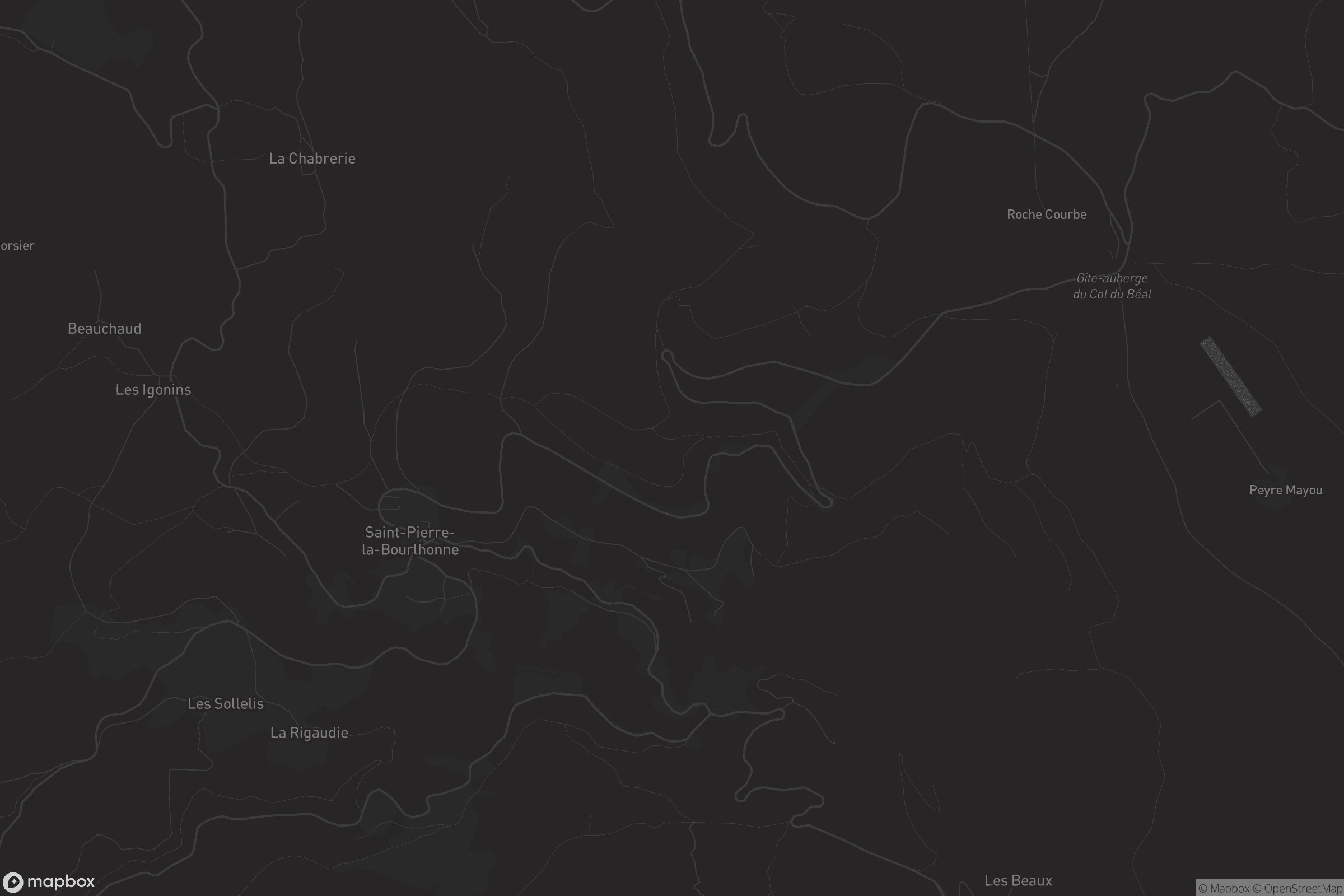 Carte de Saint-Pierre-la-Bourlhonne