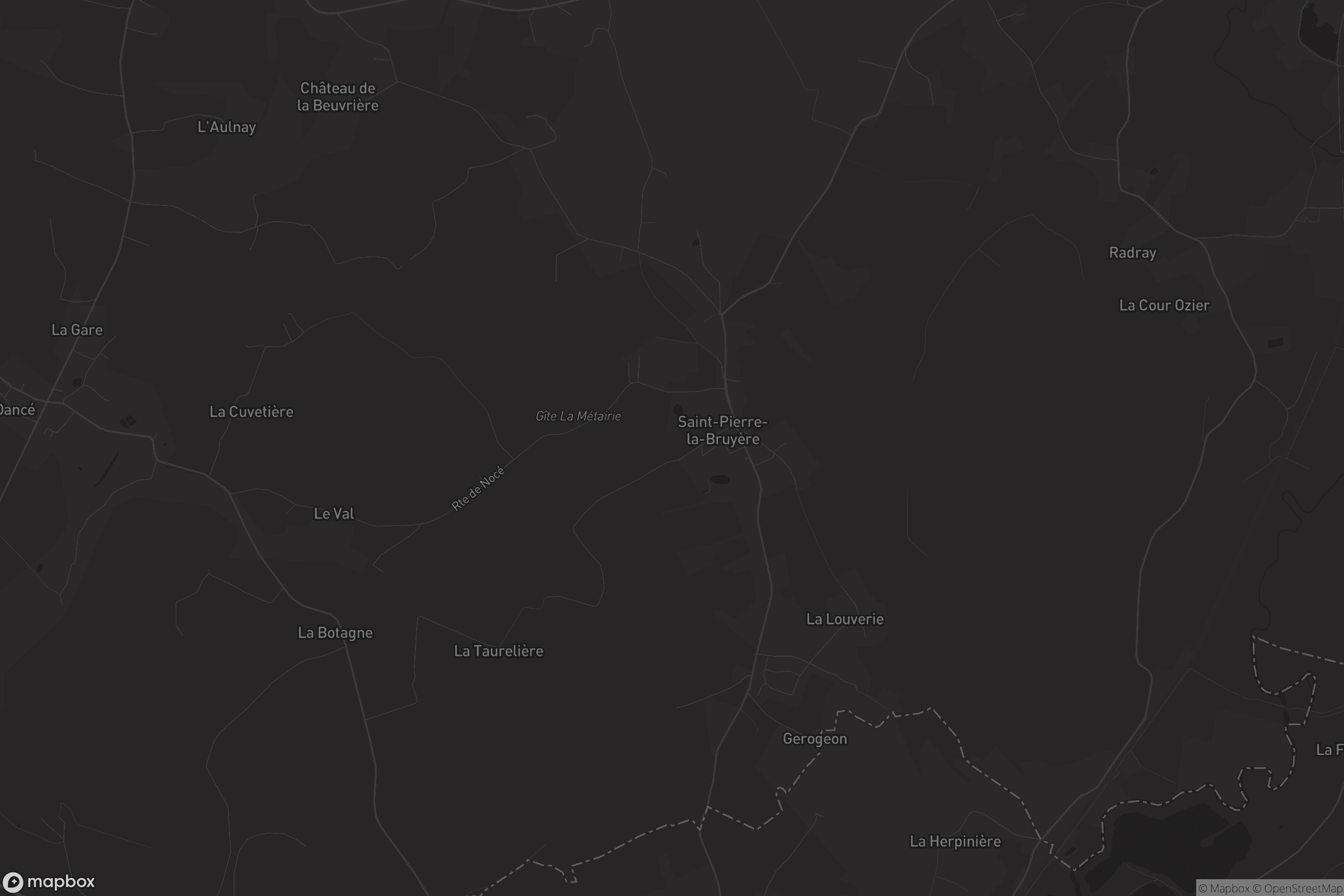 Carte de Saint-Pierre-la-Bruyère