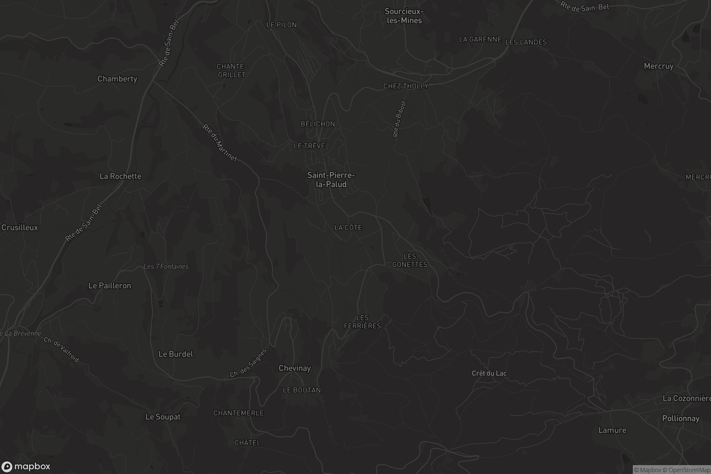 Carte de Saint-Pierre-la-Palud