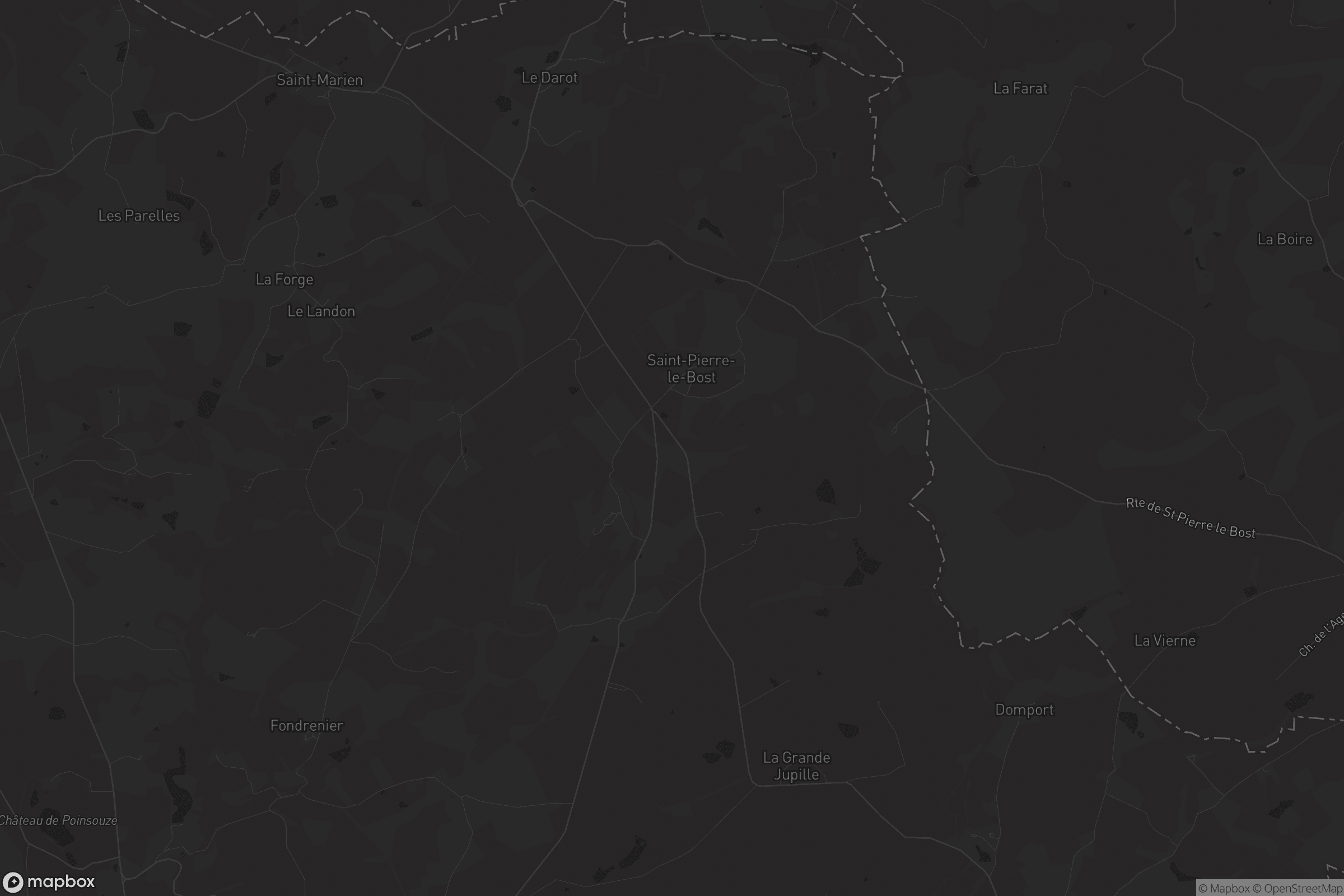 Carte de Saint-Pierre-le-Bost
