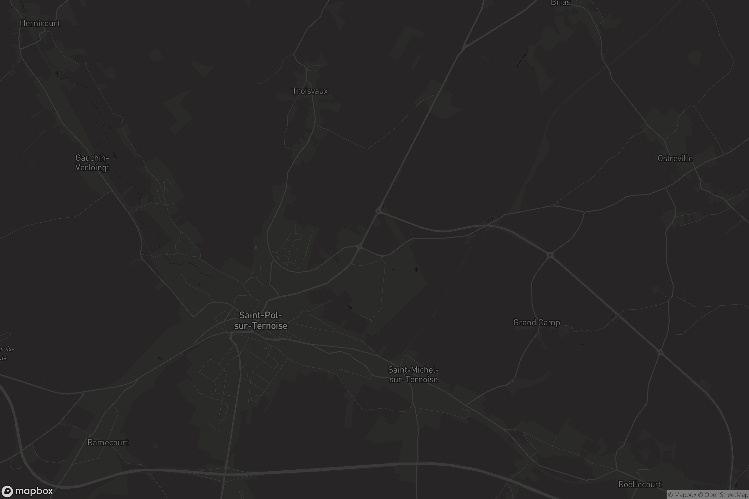 Carte de Saint-Pol-sur-Ternoise