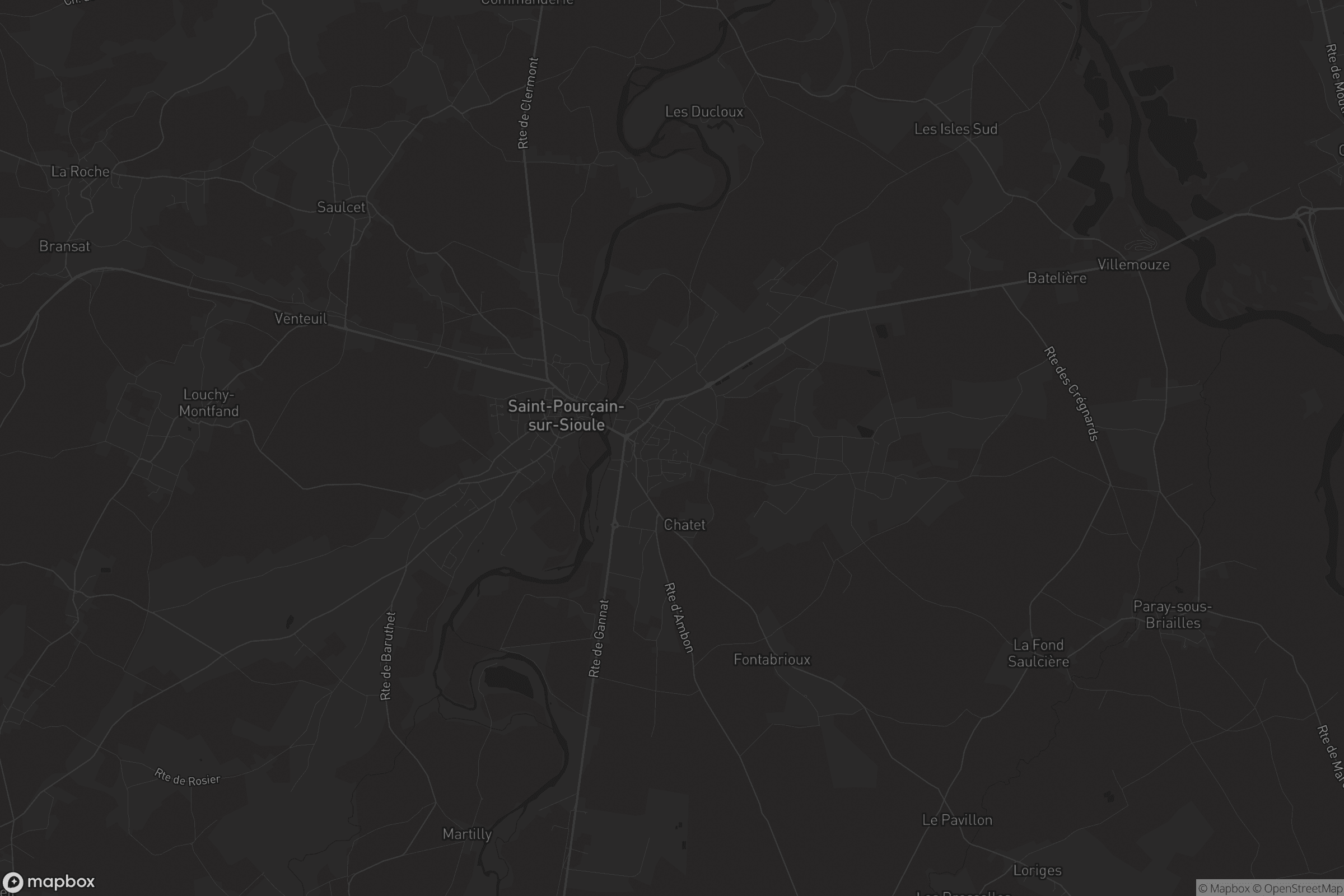 Carte de Saint-Pourçain-sur-Sioule