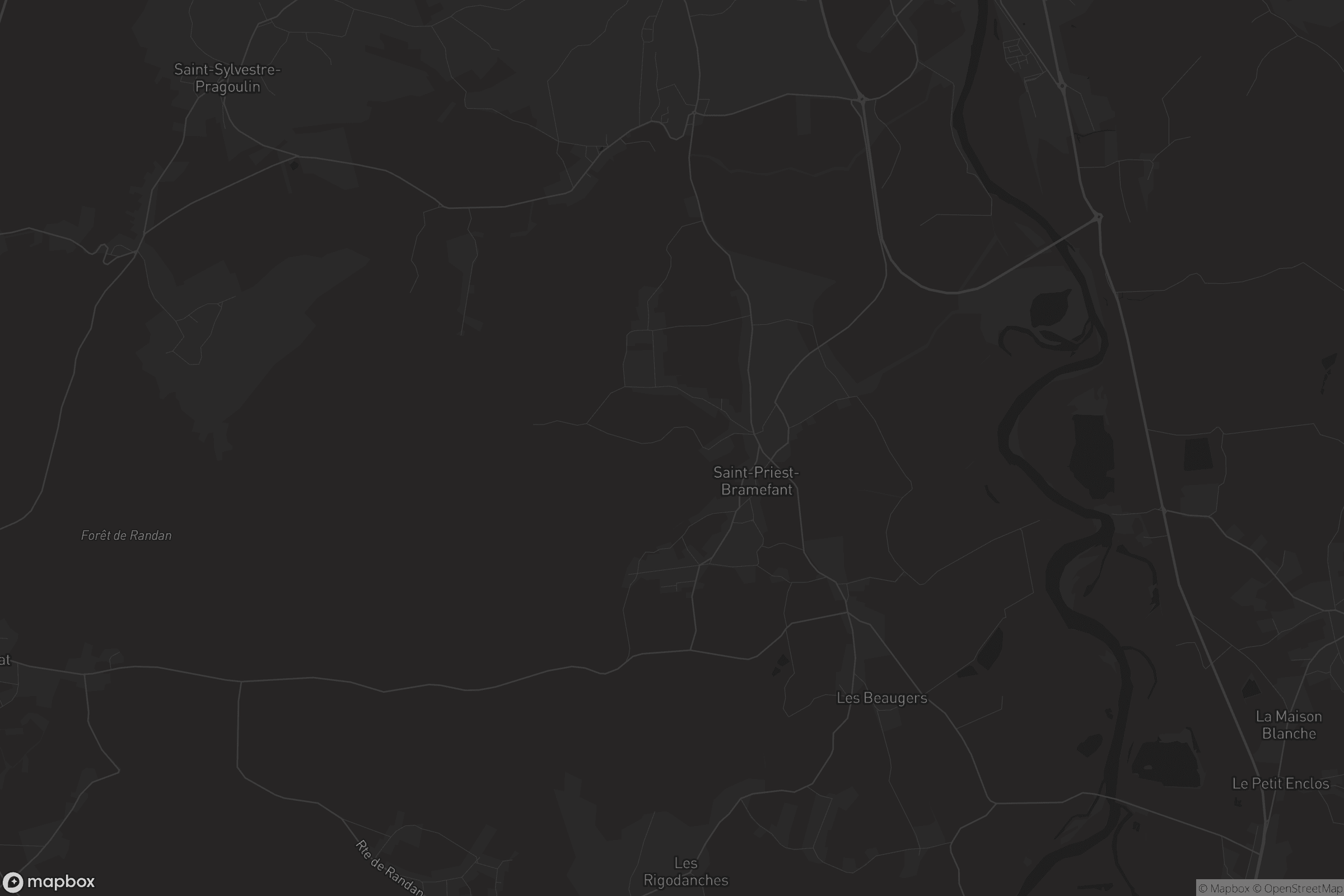 Carte de Saint-Priest-Bramefant