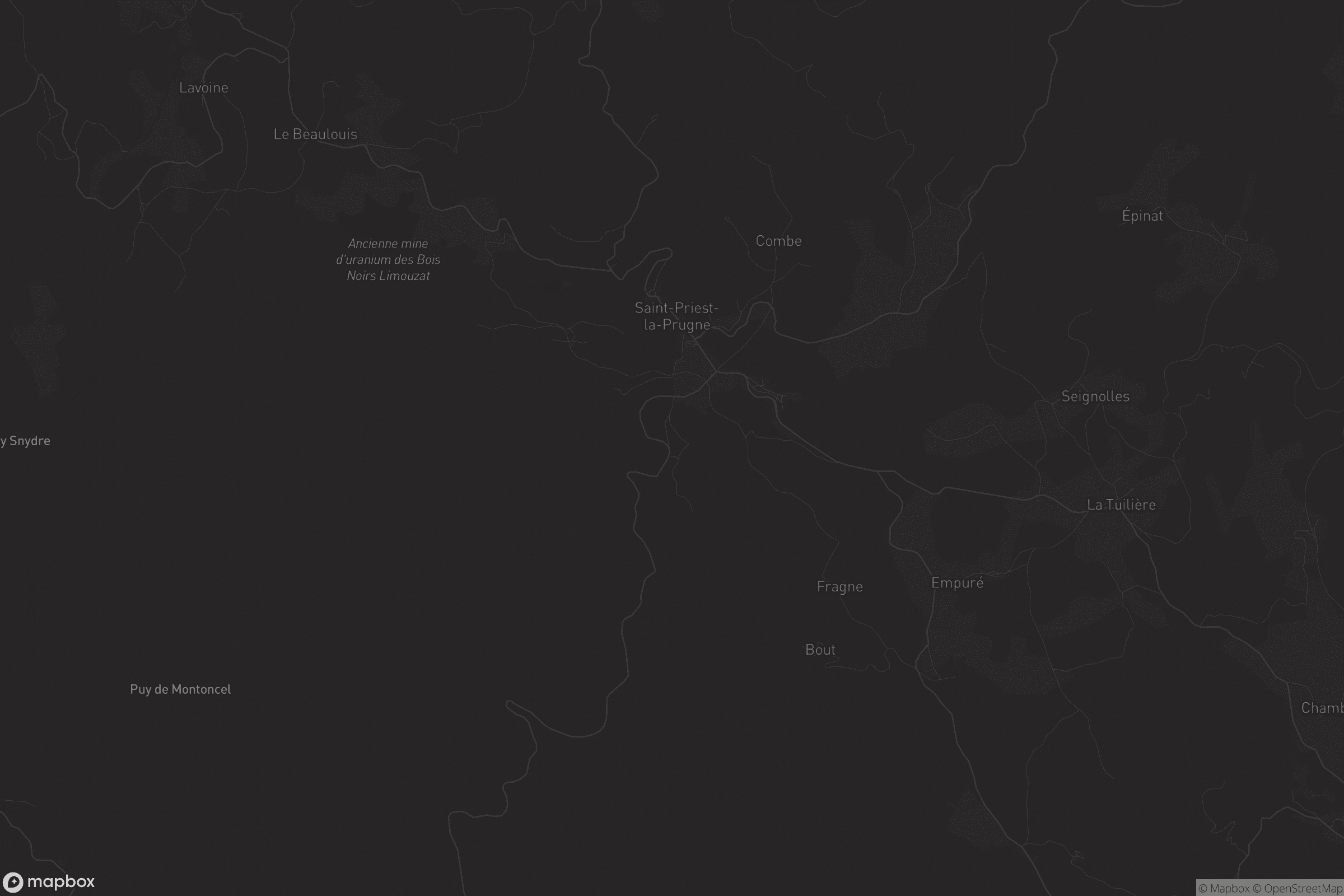 Carte de Saint-Priest-la-Prugne