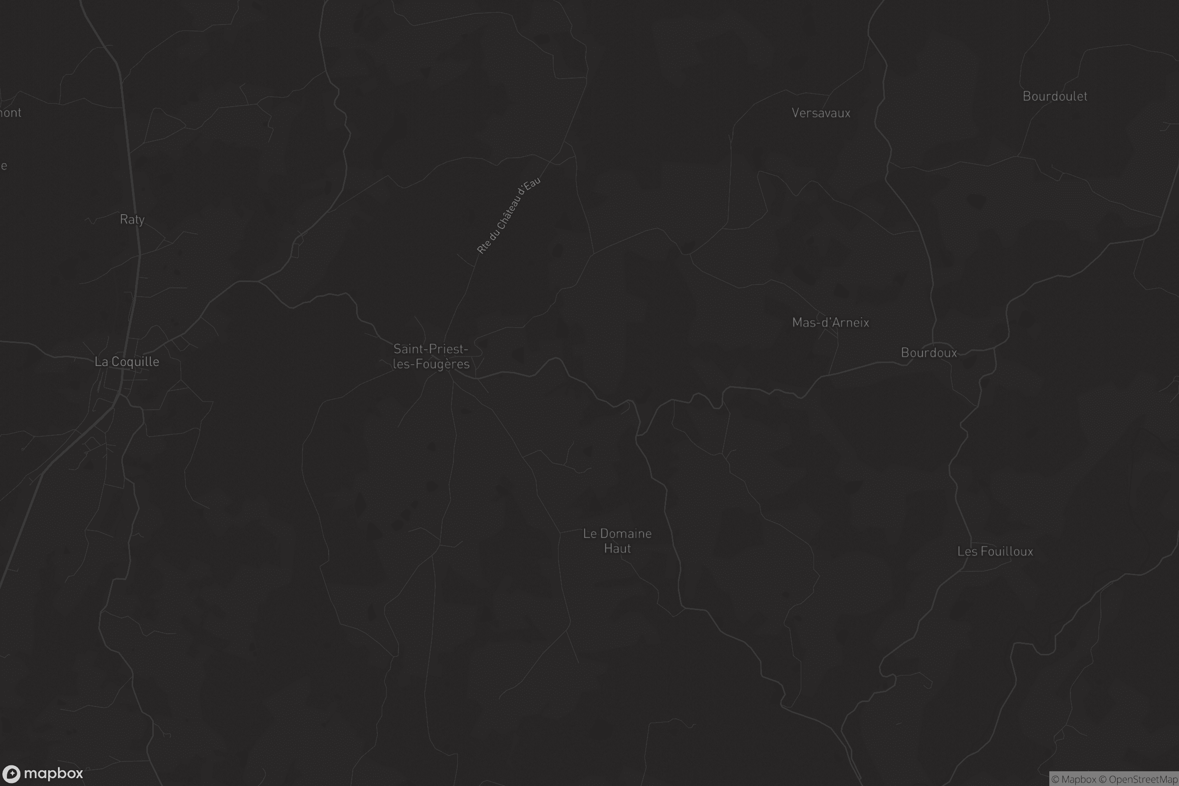 Carte de Saint-Priest-les-Fougères