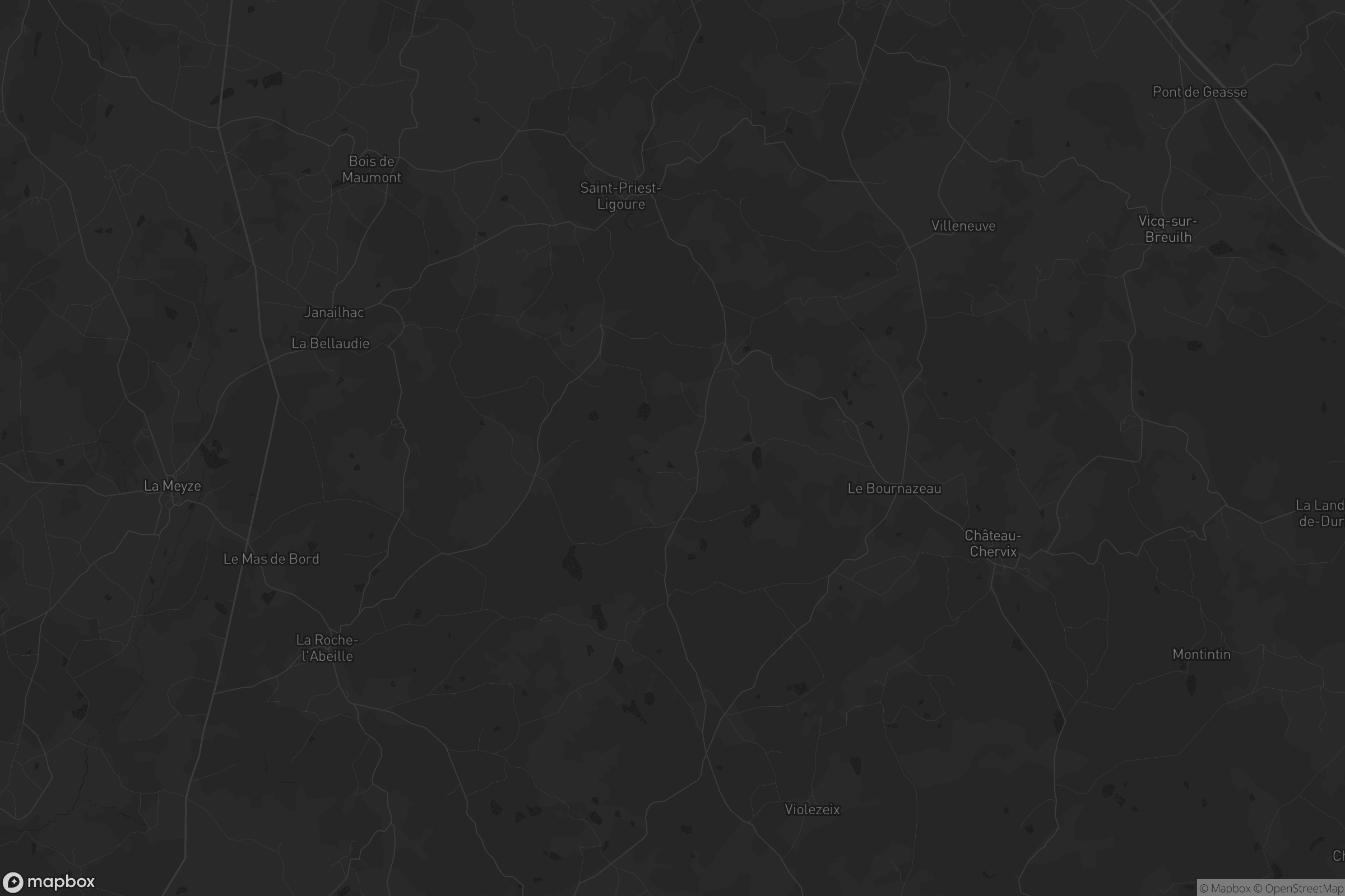 Carte de Saint-Priest-Ligoure