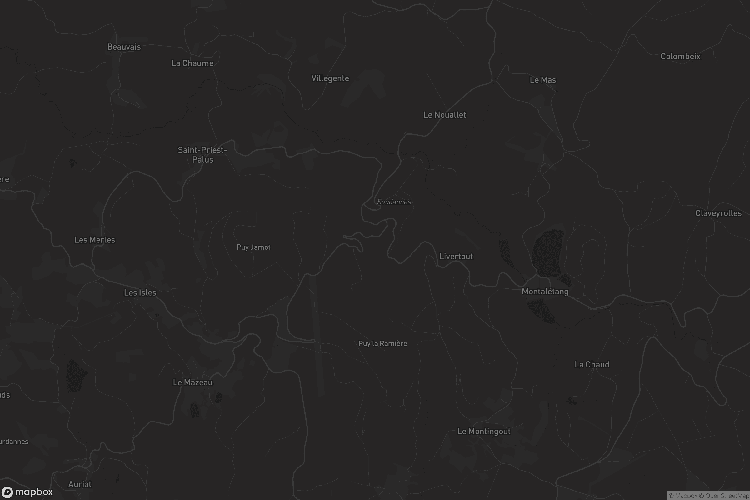 Carte de Saint-Priest-Palus