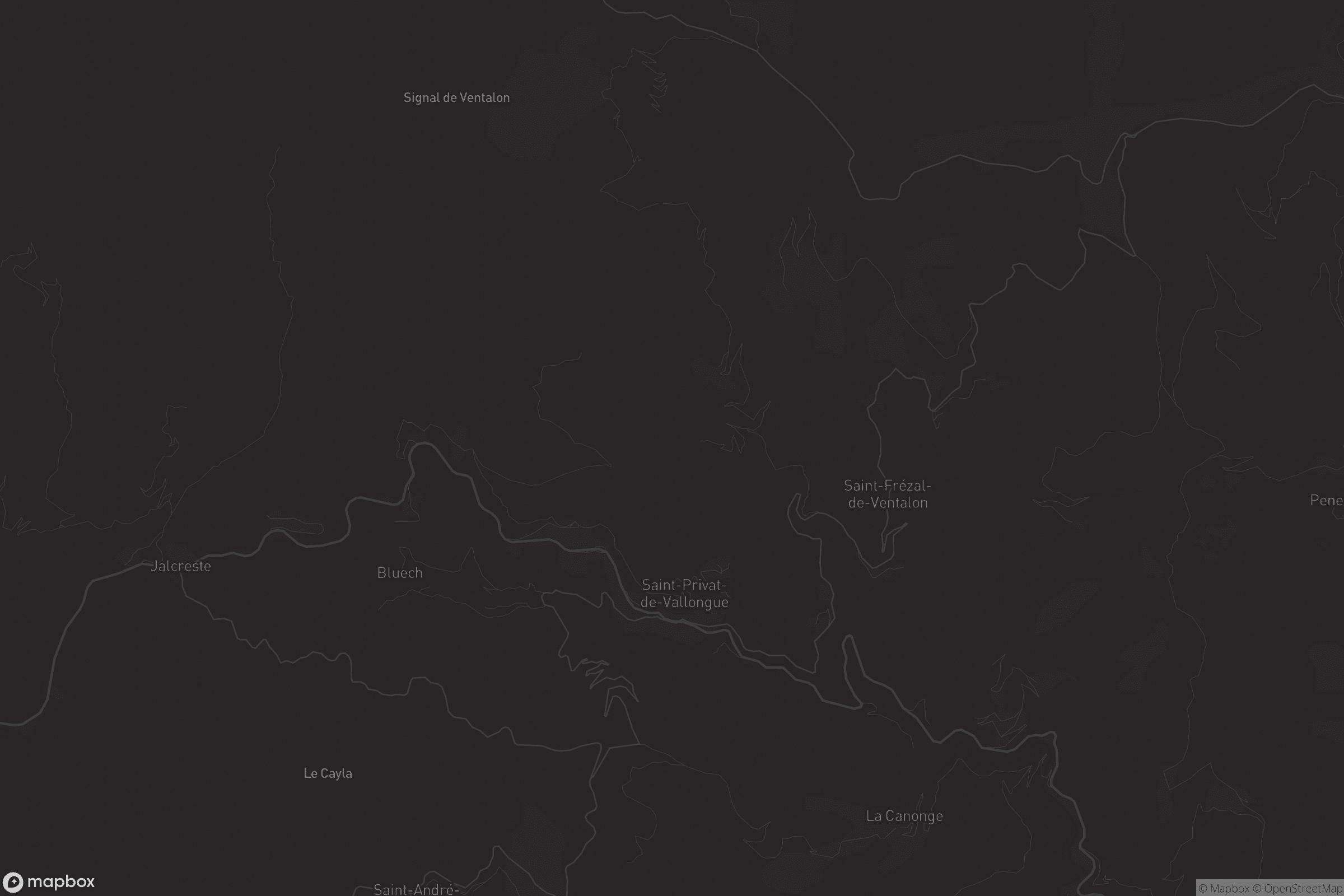 Carte de Saint-Privat-de-Vallongue