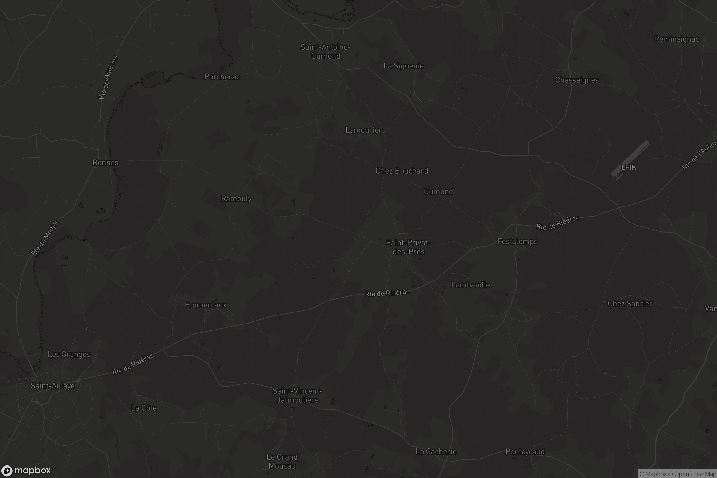 Carte de Saint-Privat-en-Périgord