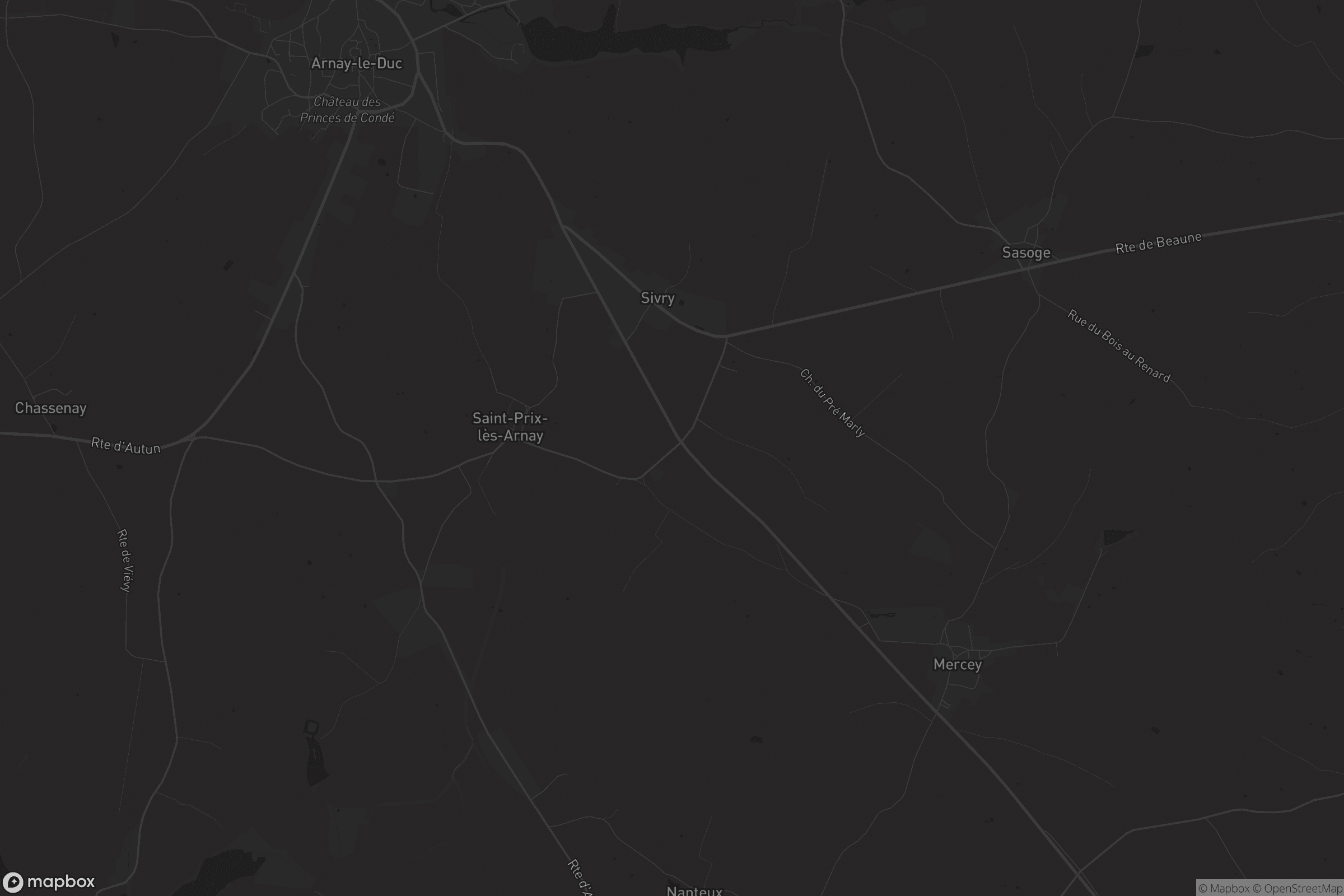 Carte de Saint-Prix-lès-Arnay