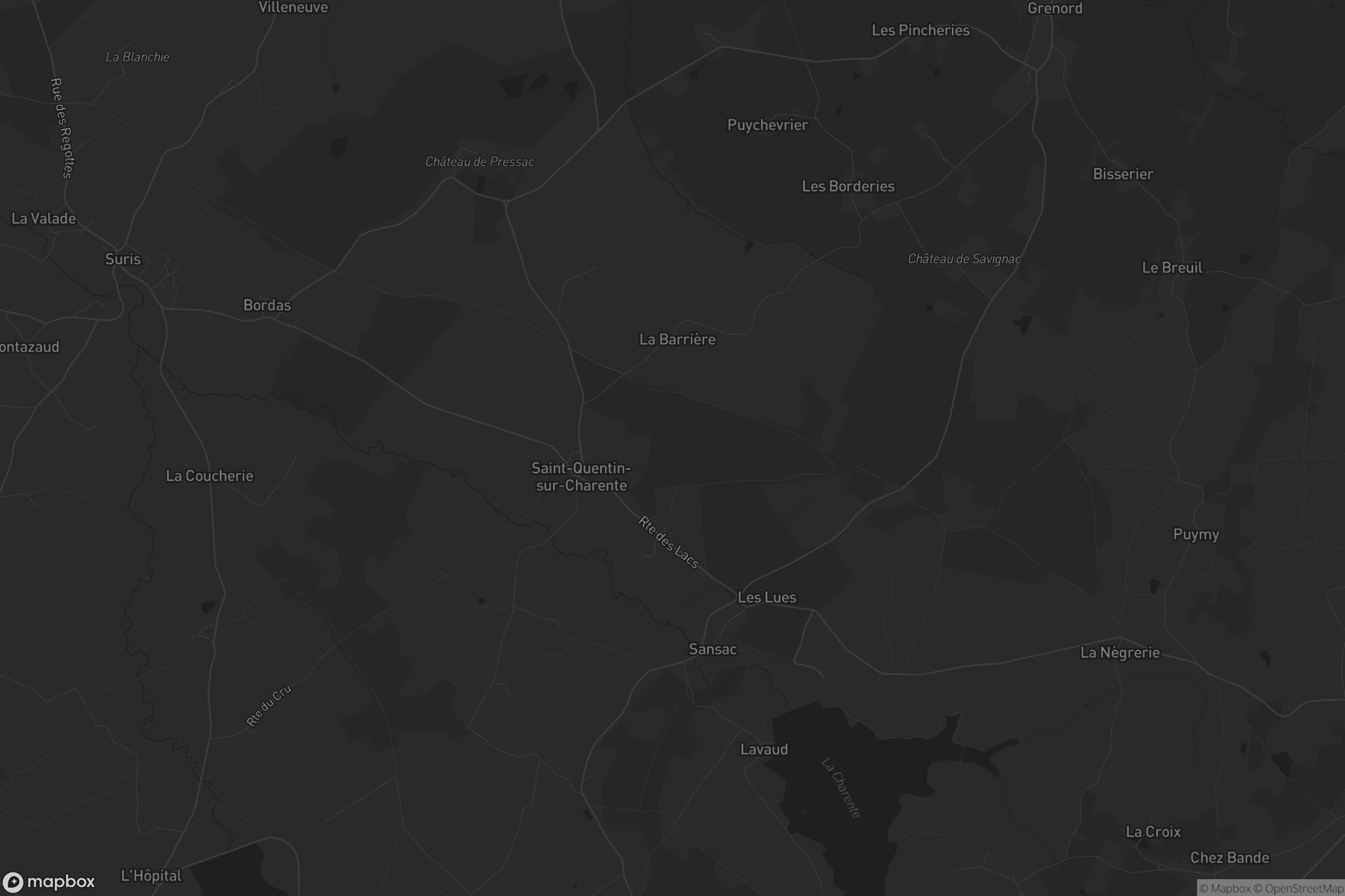 Carte de Saint-Quentin-sur-Charente
