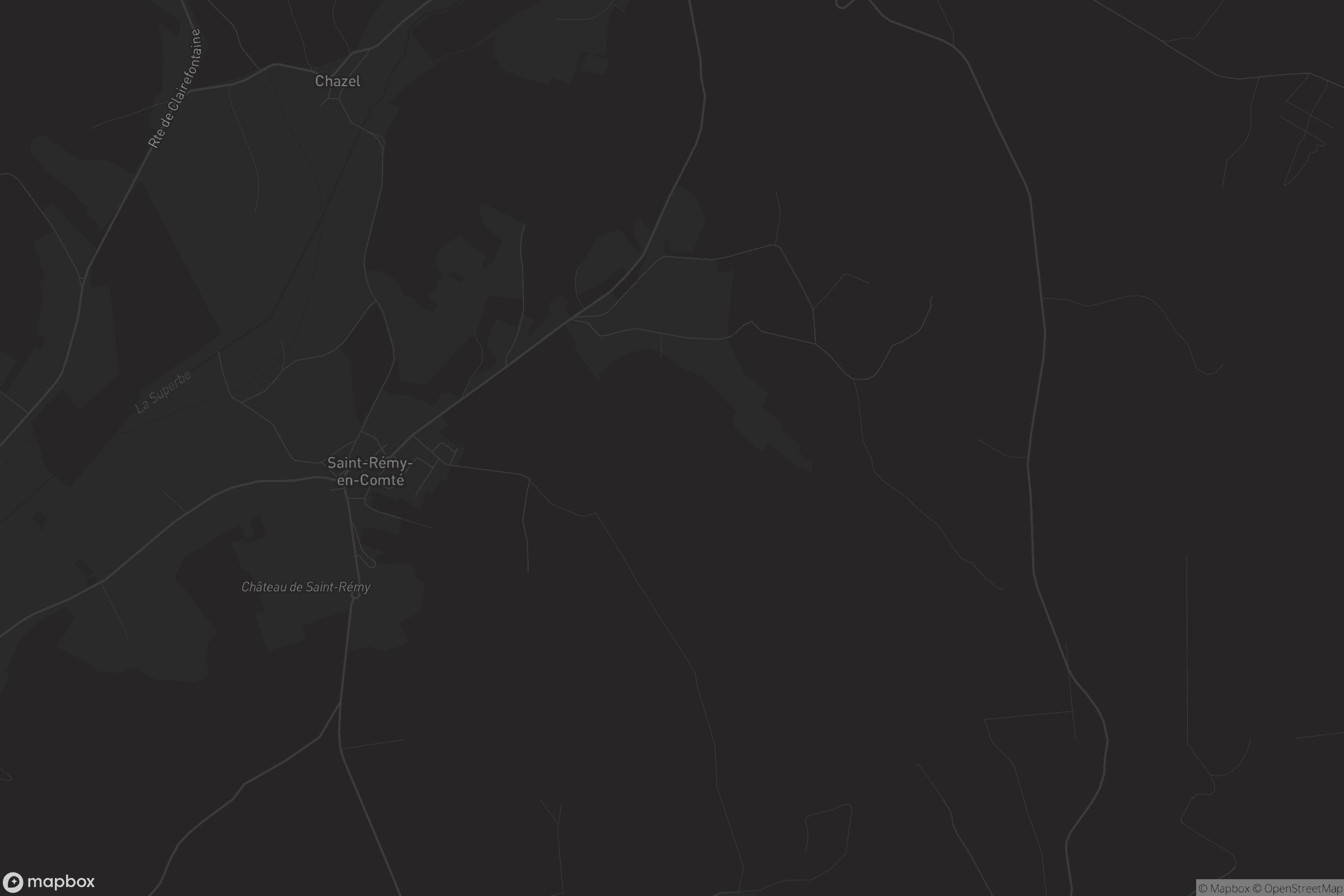 Carte de Saint-Rémy-en-Comté