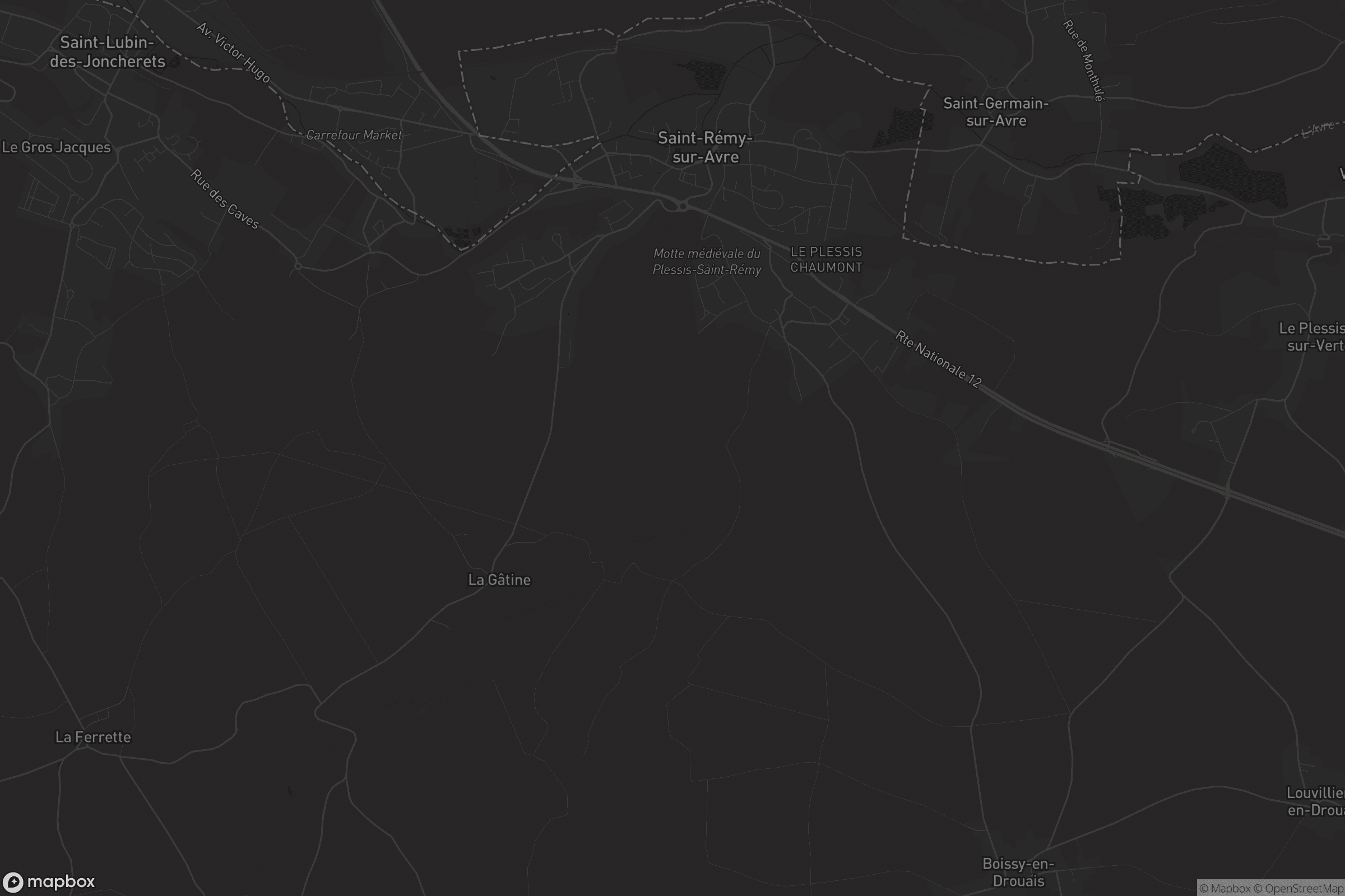 Carte de Saint-Rémy-sur-Avre