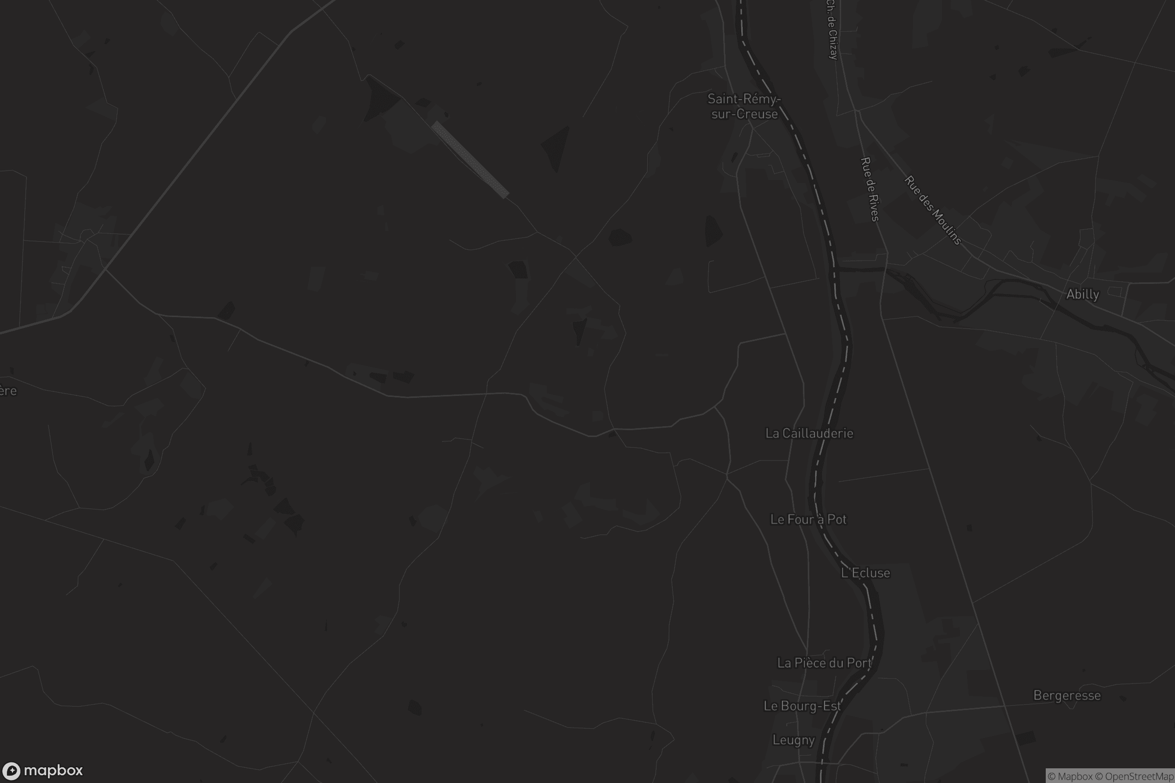 Carte de Saint-Rémy-sur-Creuse
