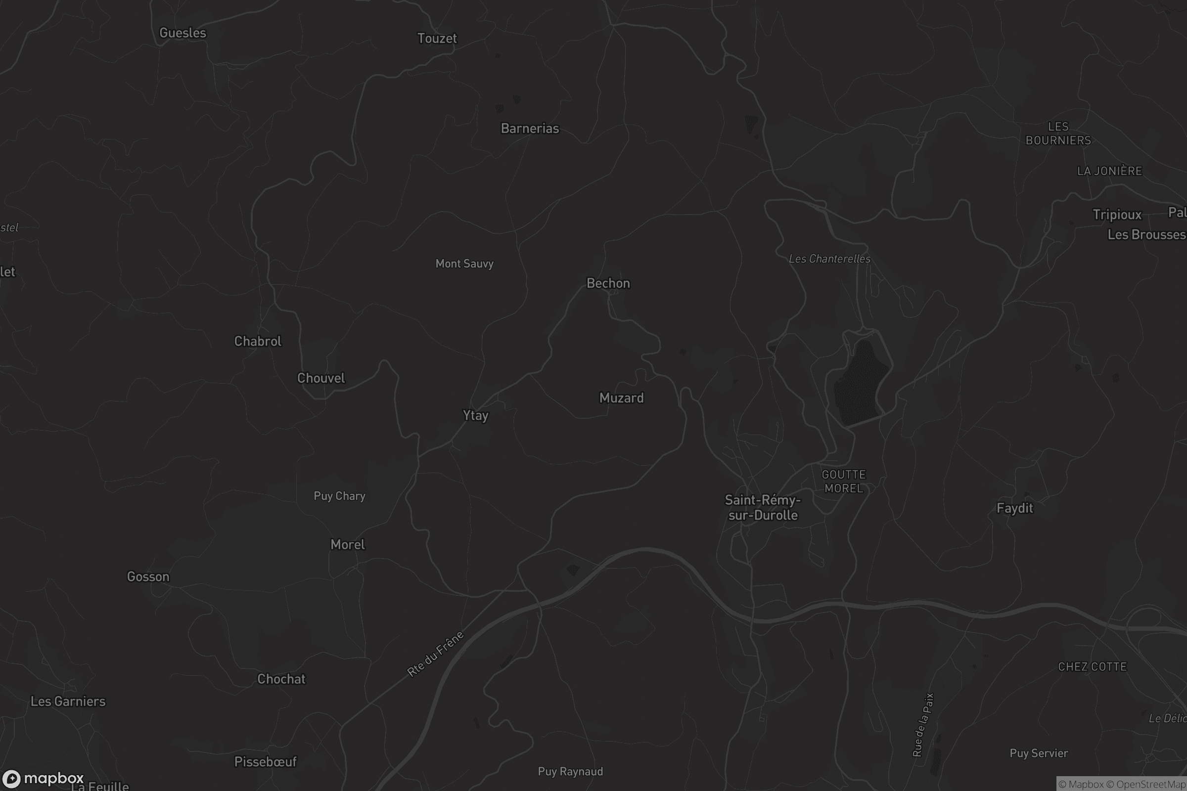 Carte de Saint-Rémy-sur-Durolle