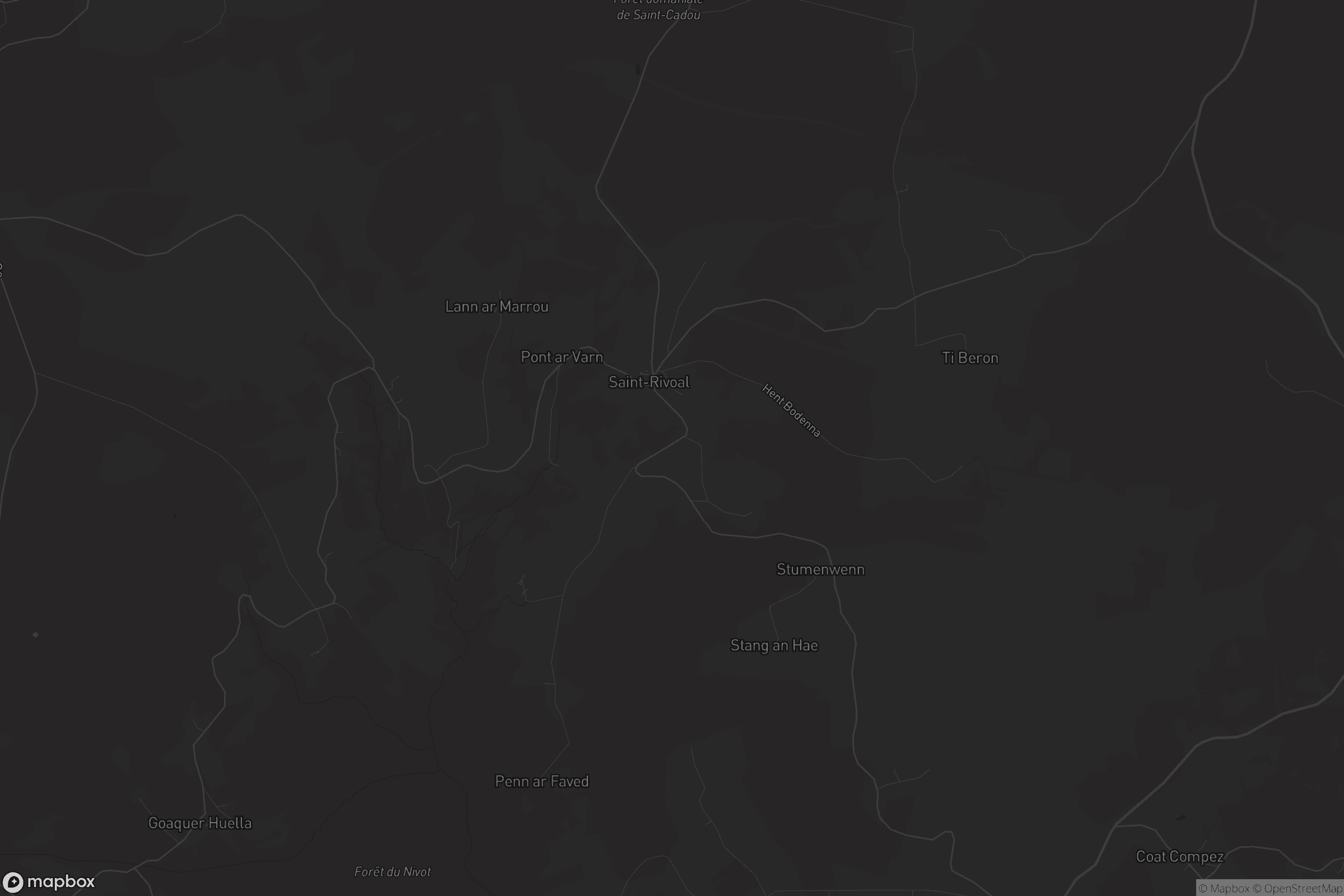 Carte de Saint-Rivoal