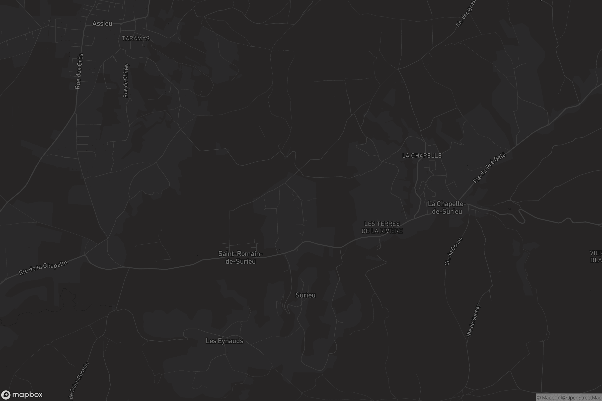 Carte de Saint-Romain-de-Surieu