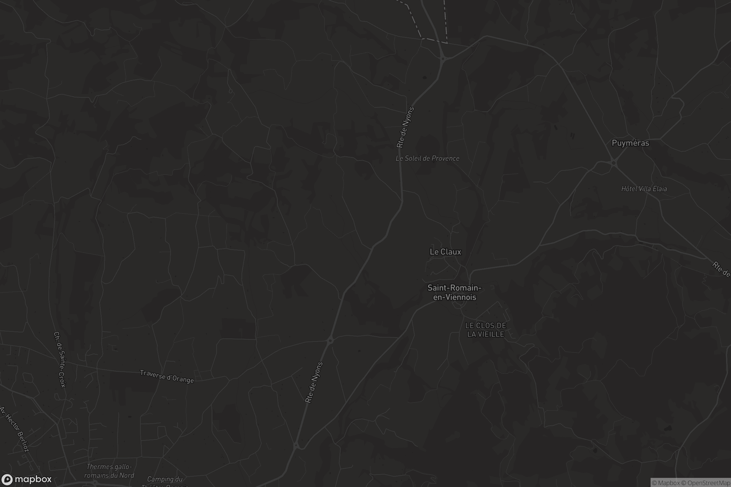 Carte de Saint-Romain-en-Viennois