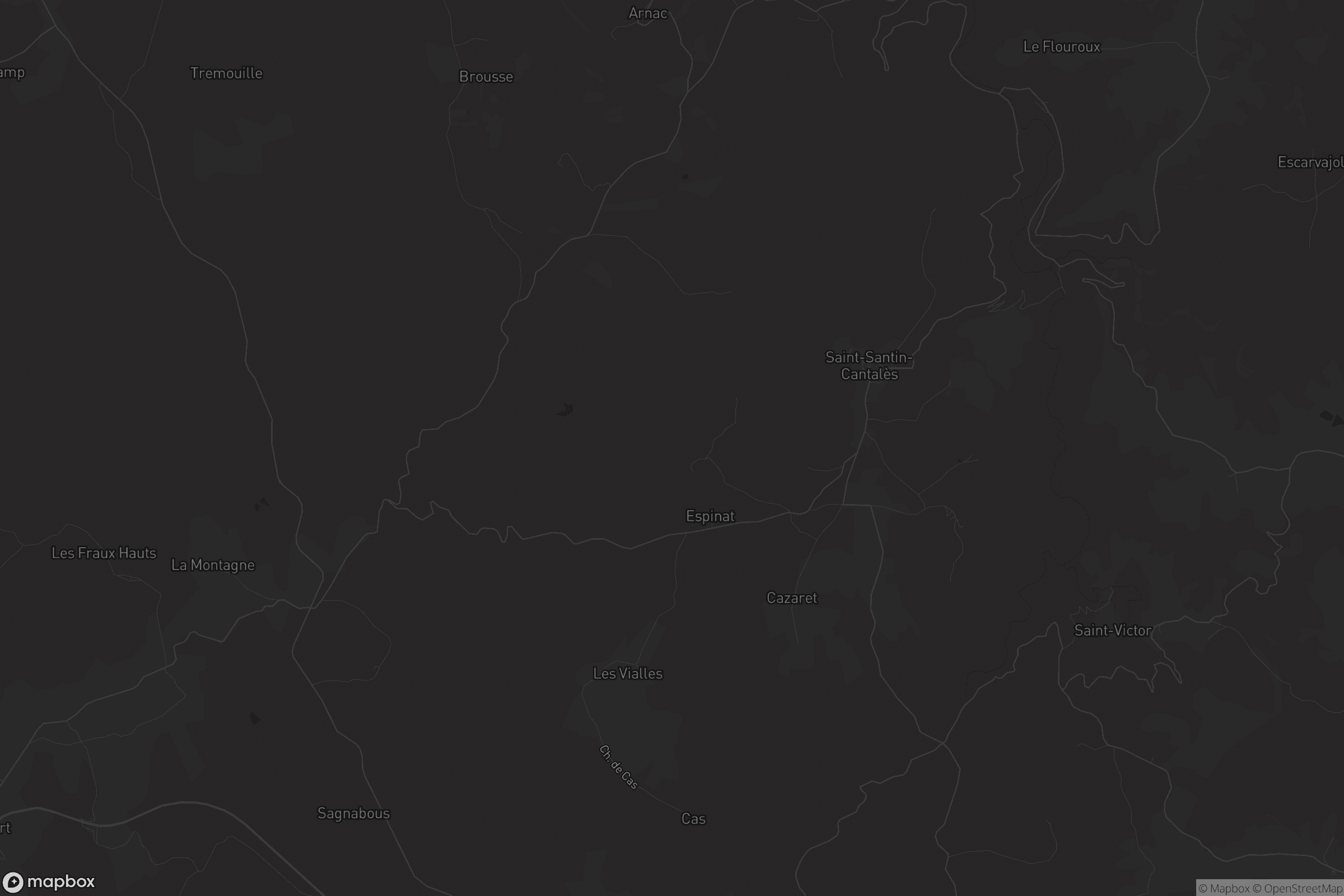 Carte de Saint-Santin-Cantalès