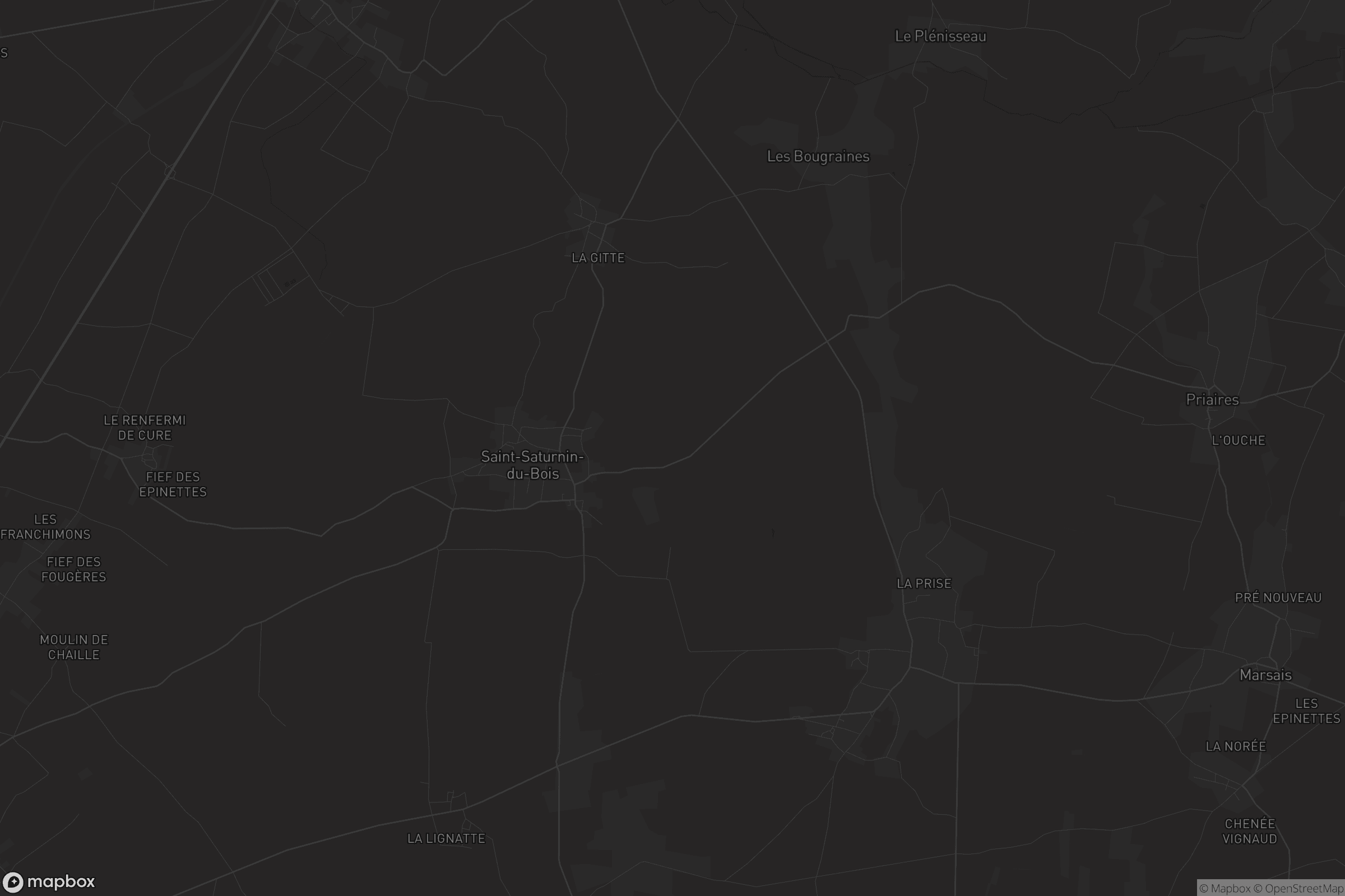 Carte de Saint-Saturnin-du-Bois