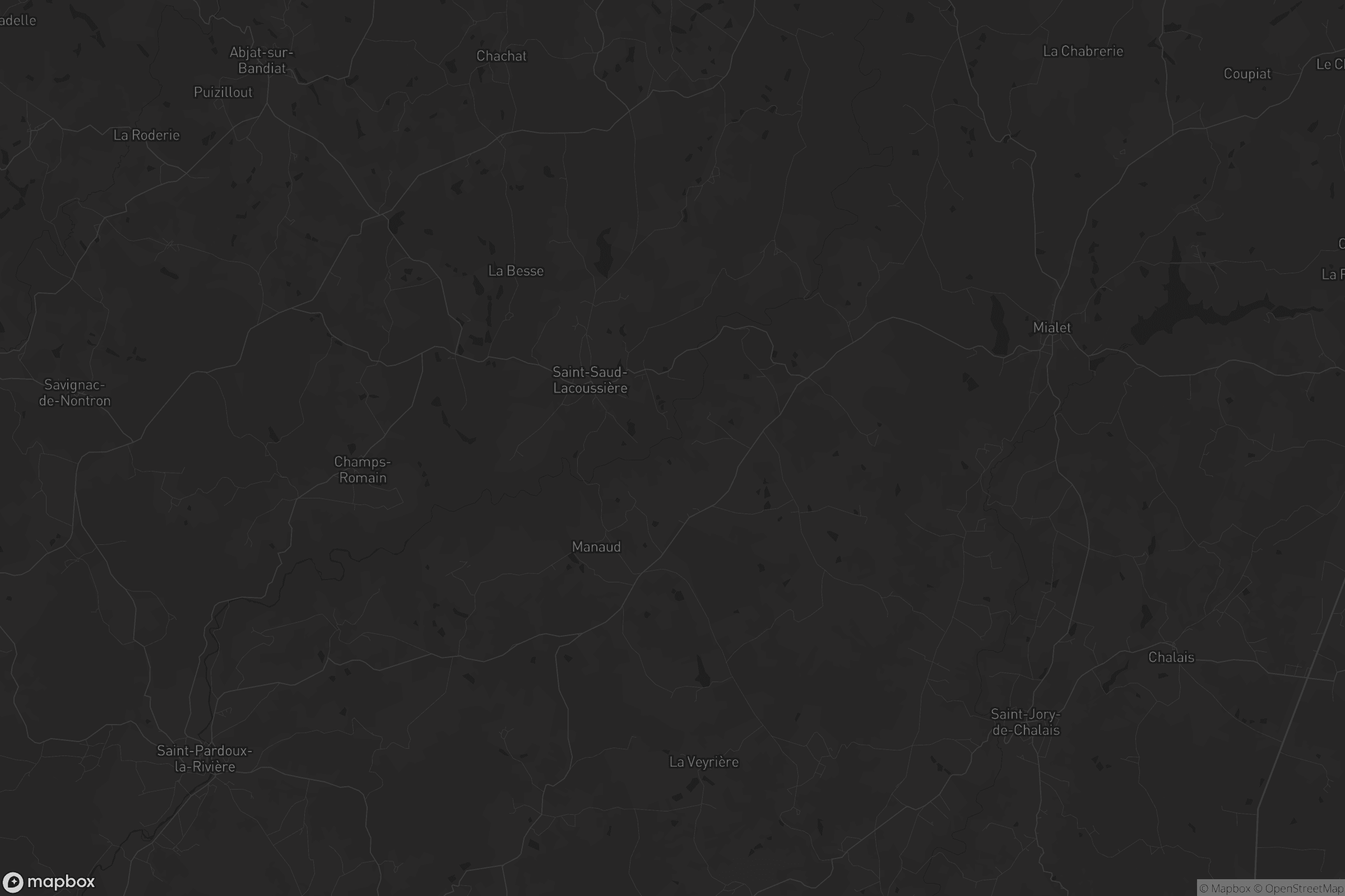 Carte de Saint-Saud-Lacoussière