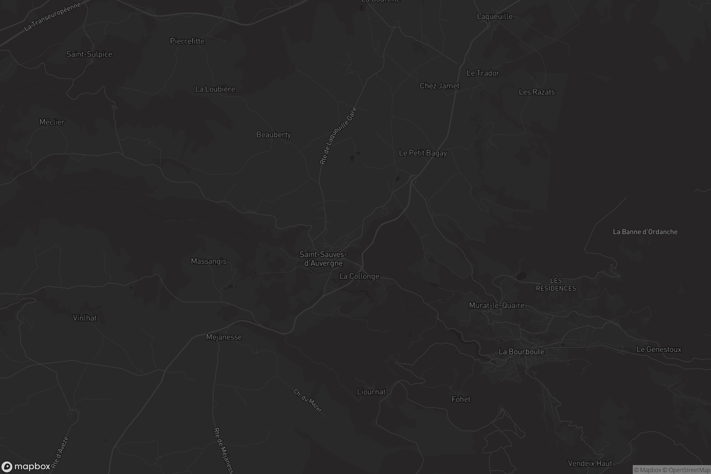 Carte de Saint-Sauves-d'Auvergne