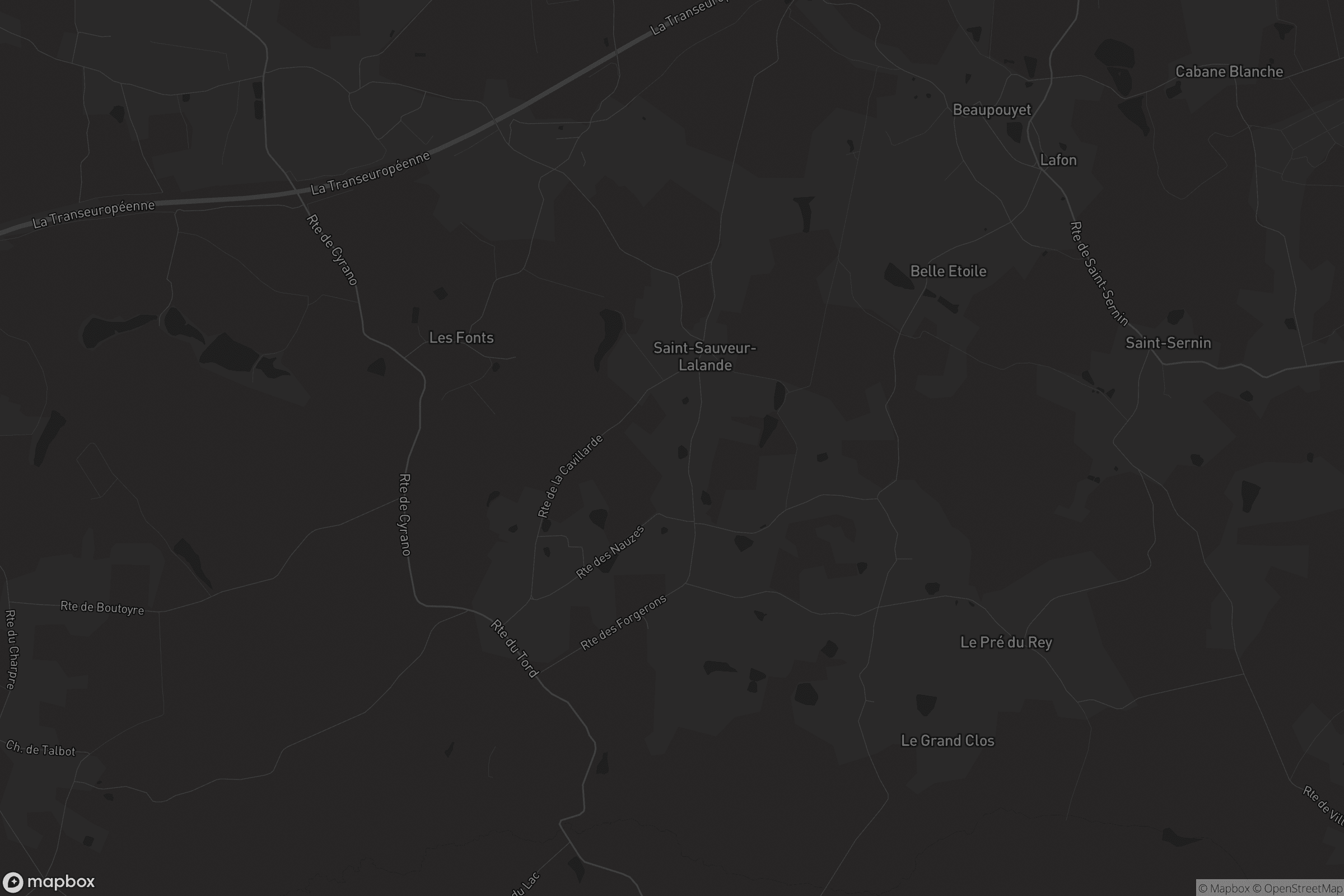 Carte de Saint-Sauveur-Lalande