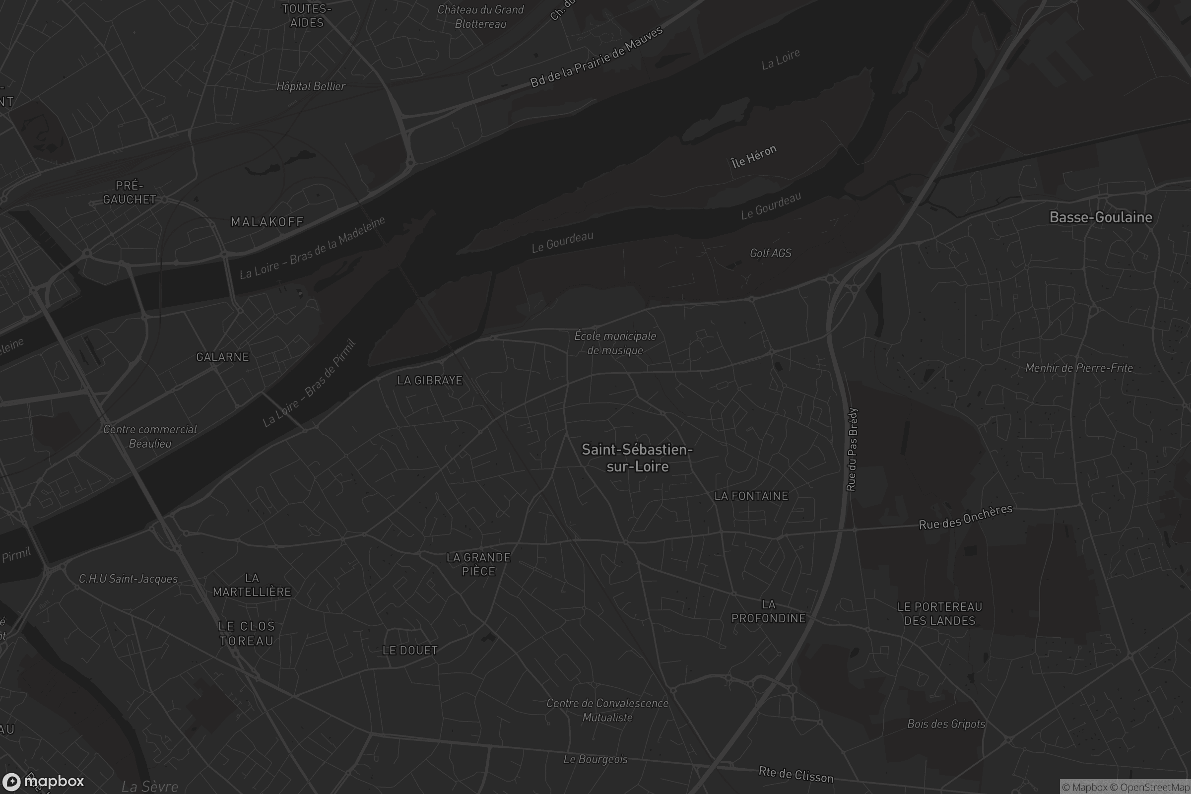 Carte de Saint-Sébastien-sur-Loire