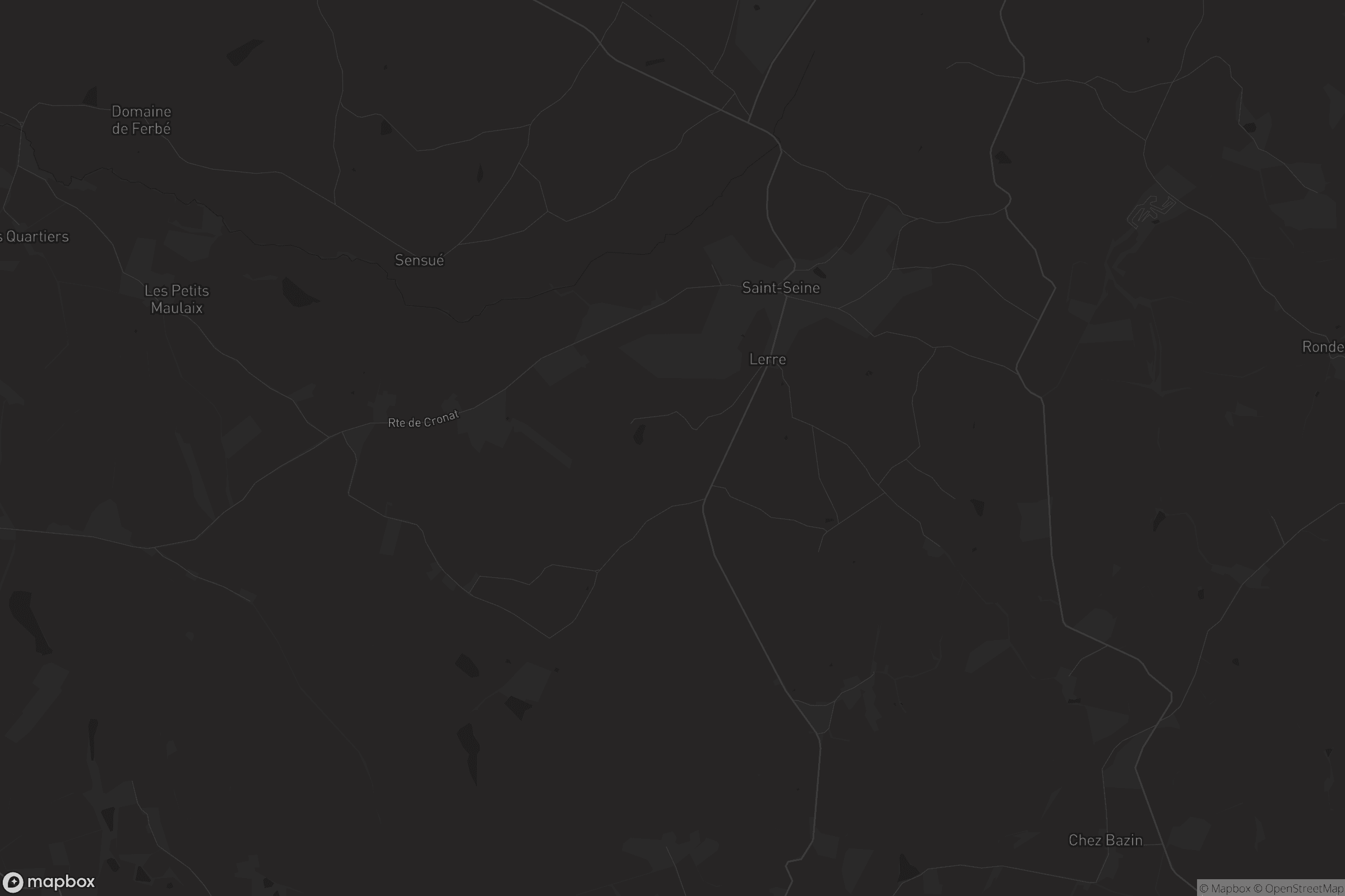 Carte de Saint-Seine