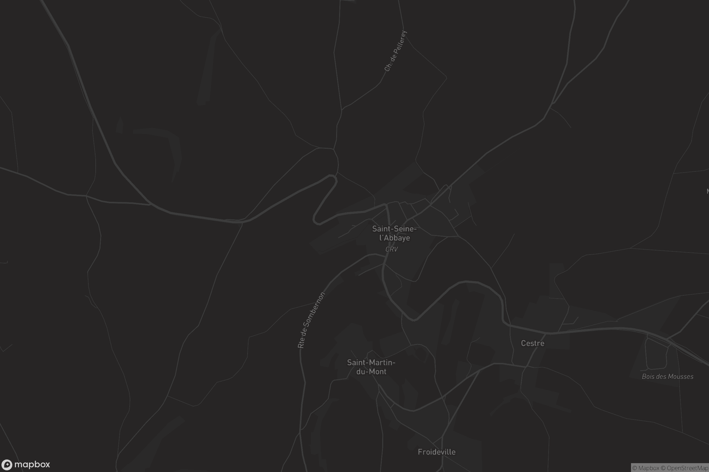 Carte de Saint-Seine-l'Abbaye