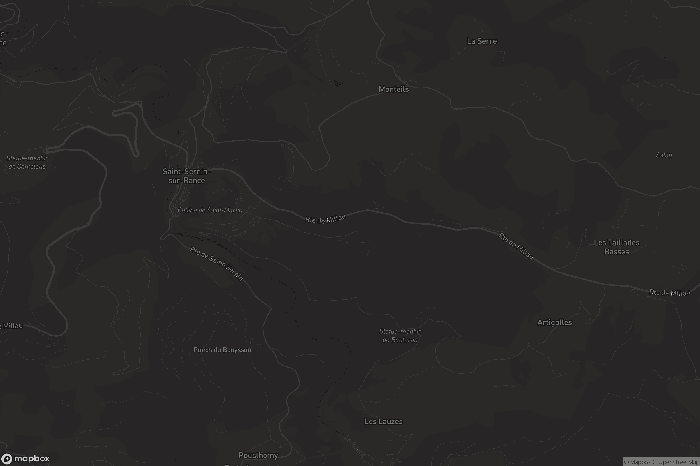 Carte de Saint-Sernin-sur-Rance