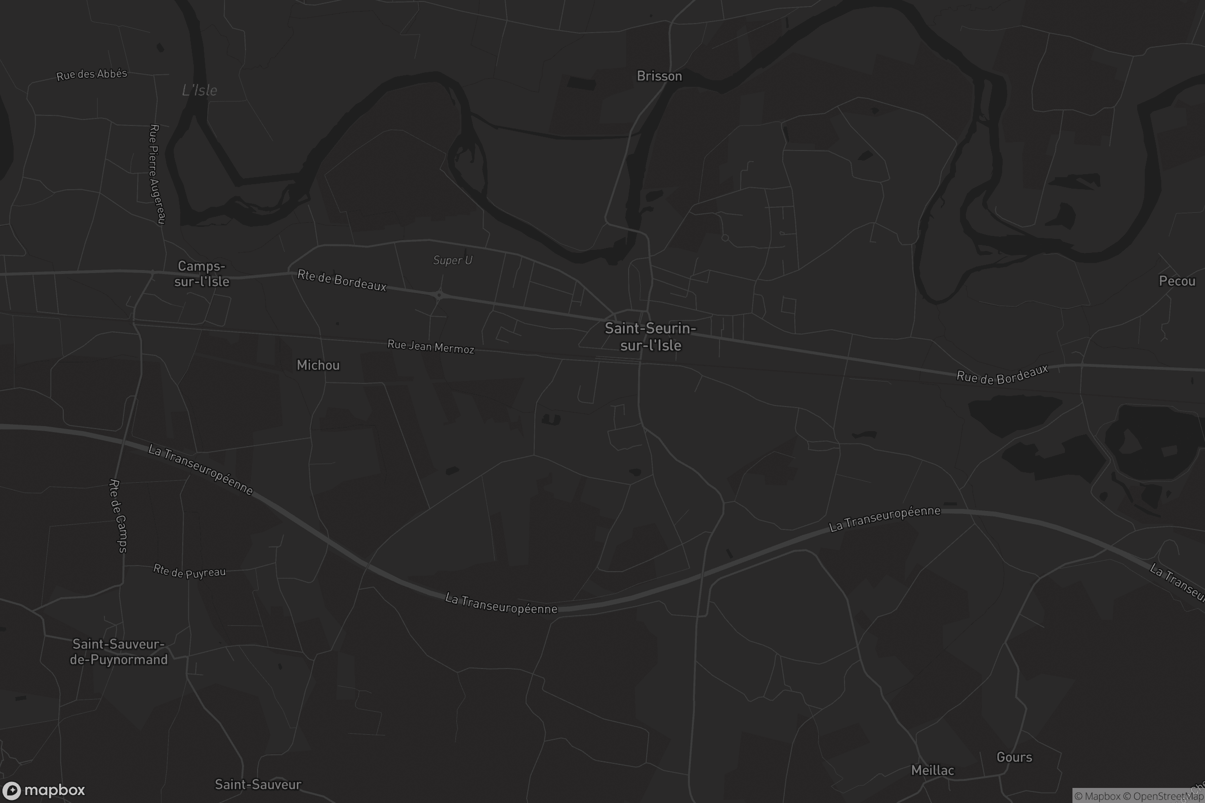 Carte de Saint-Seurin-sur-l'Isle