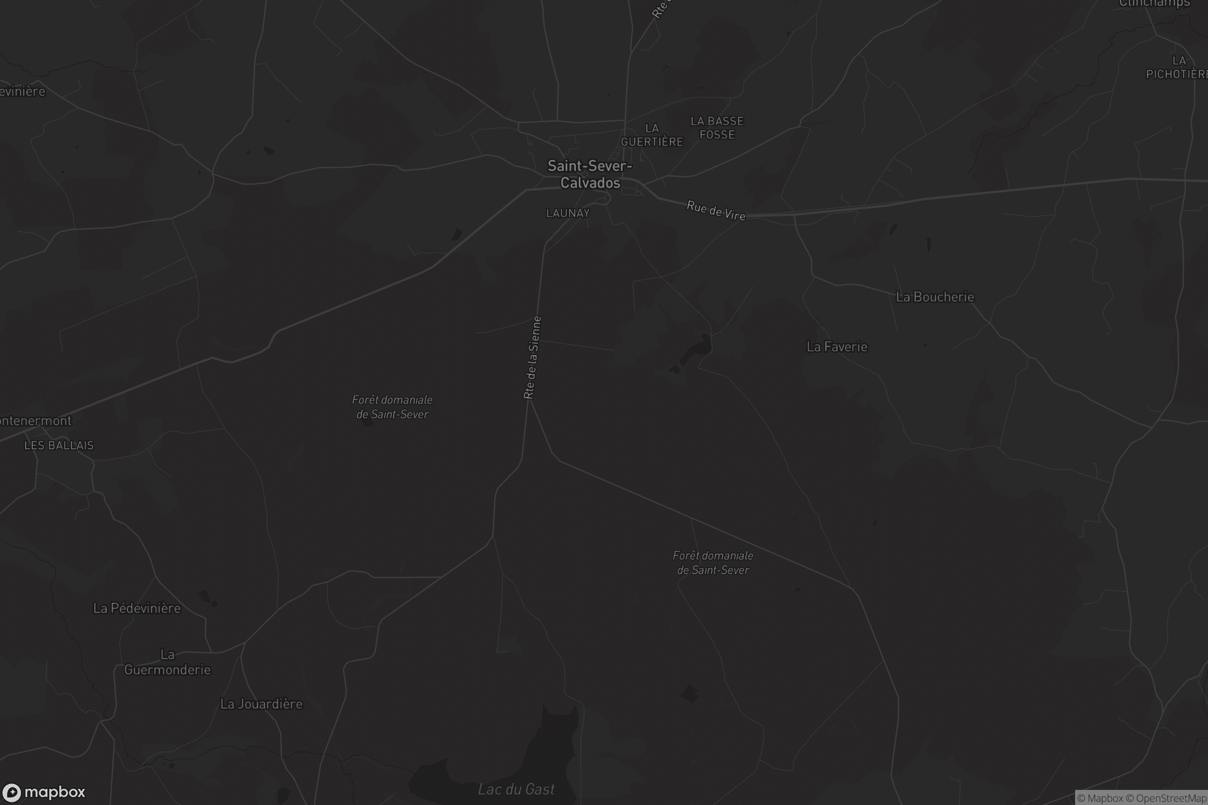 Carte de Saint-Sever-Calvados
