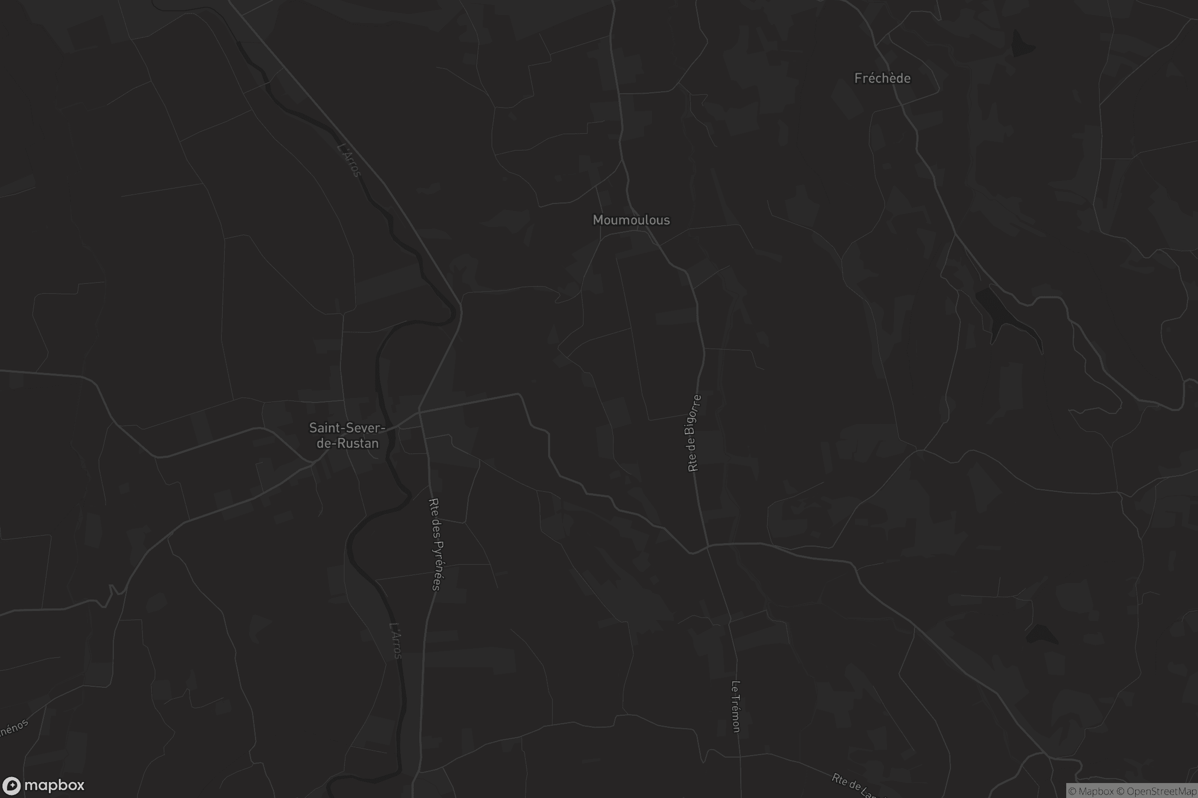 Carte de Saint-Sever-de-Rustan