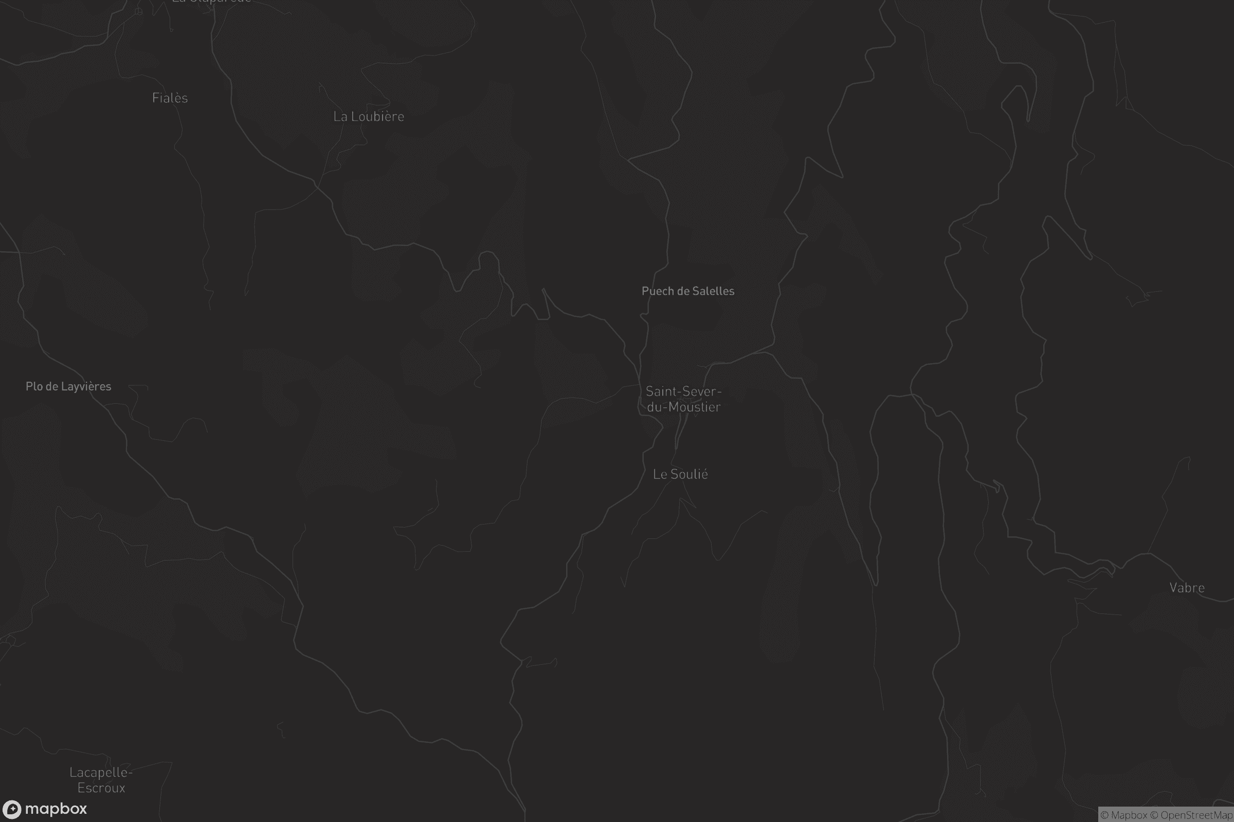 Carte de Saint-Sever-du-Moustier