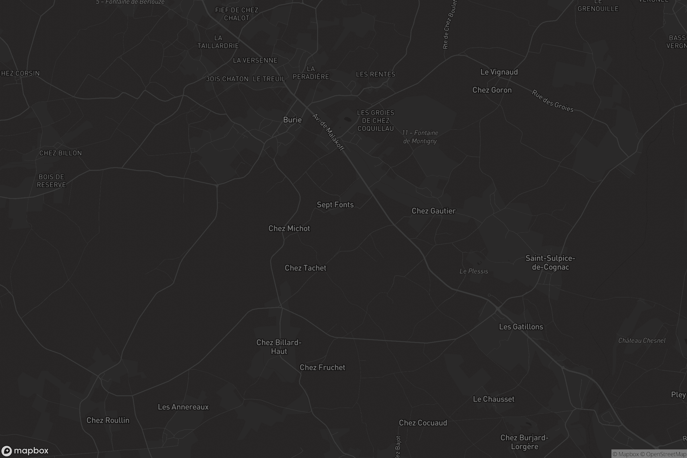 Carte de Saint-Sulpice-de-Cognac