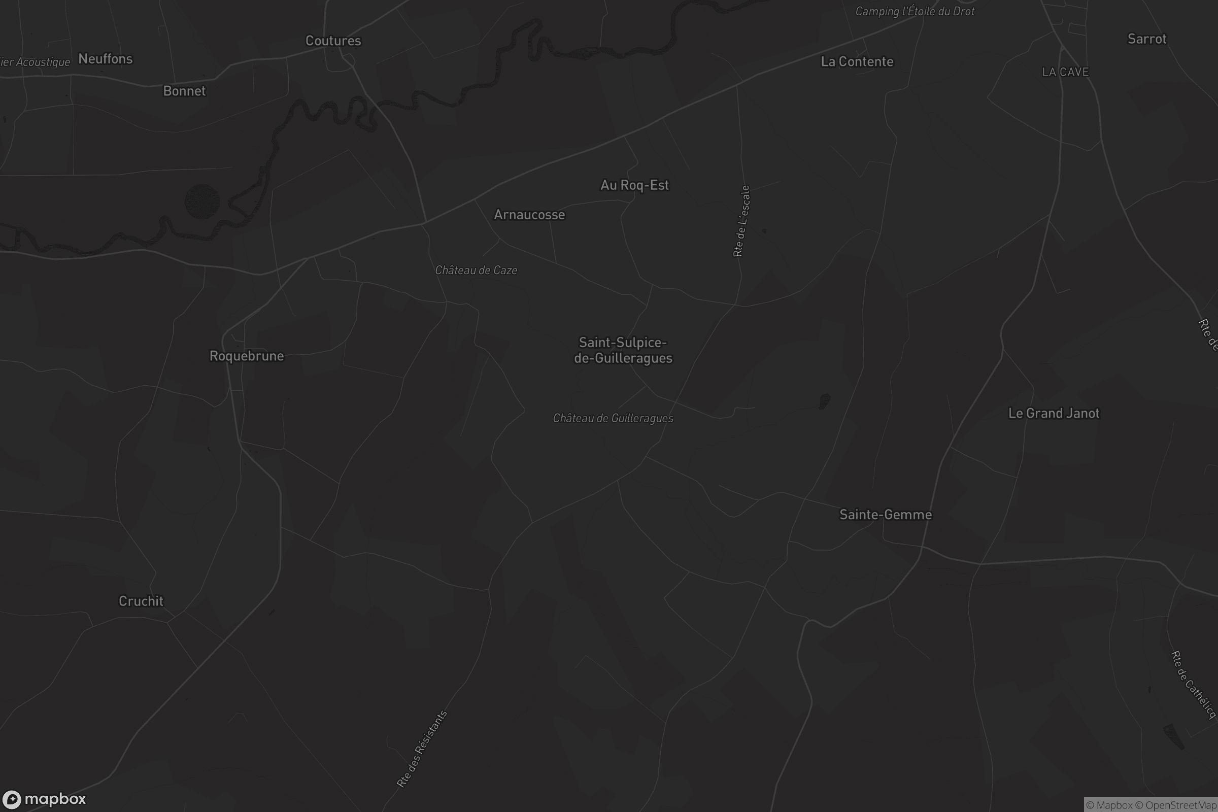 Carte de Saint-Sulpice-de-Guilleragues
